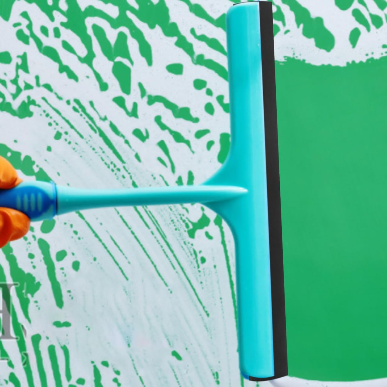 Angoily Squeegee Rubber Wiper Replacement Blades - Cut-To-Size Window Blade, Black Silicone Strip Scrubber for Glass Window Cleaning, Shower Doors - Refill image number 2