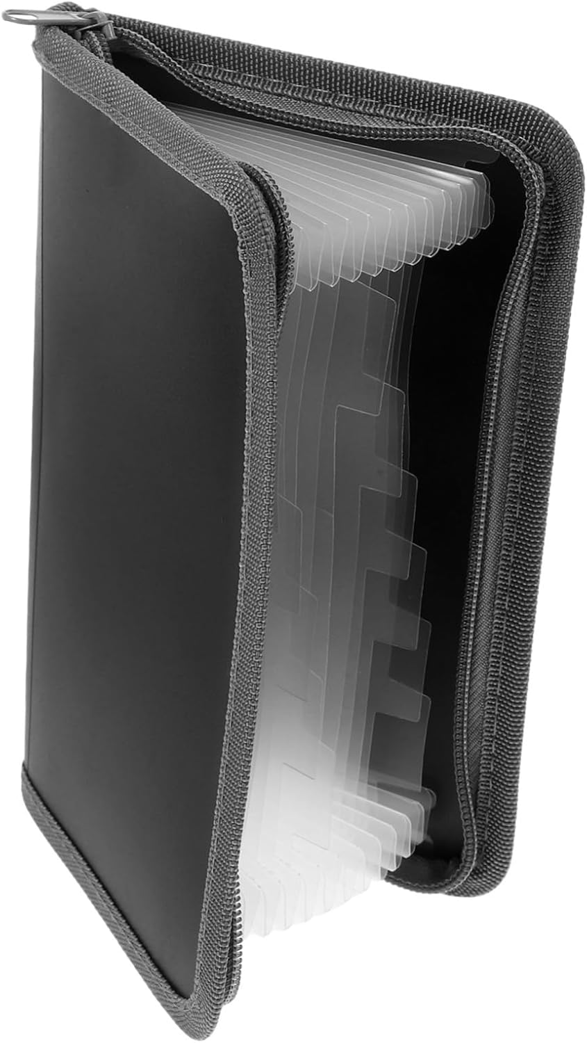 COOPHYA Mini A6 Accordion File Organizer Zipper, Pocket Receipt Holder Folder for Travel Documents and Office Storage, Small Expanding Document File Folder Organizer image number 6