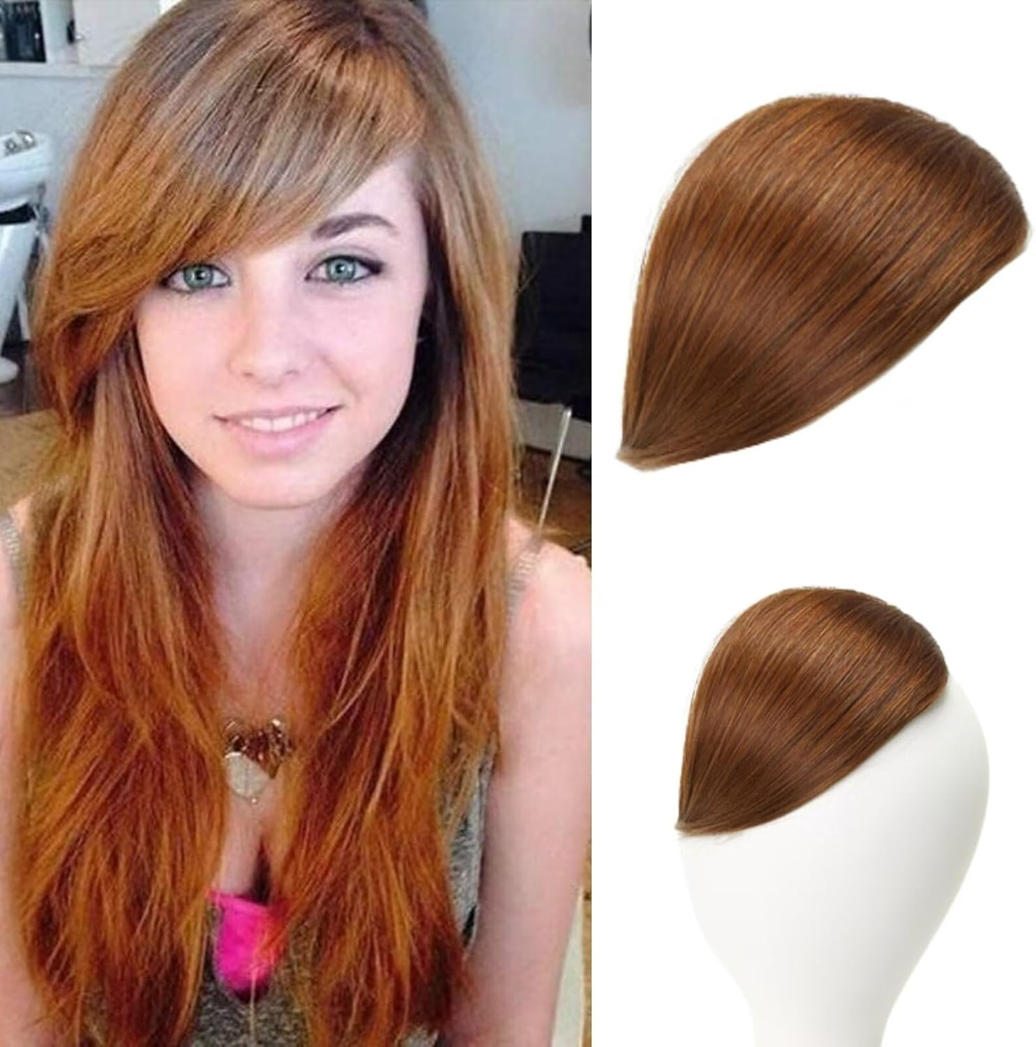 RUNRAYAY Thick Side Liu Hai Flip Liu Hai Natural Side Liu Hai Liu Hai Flip (Natural Black) image number 3