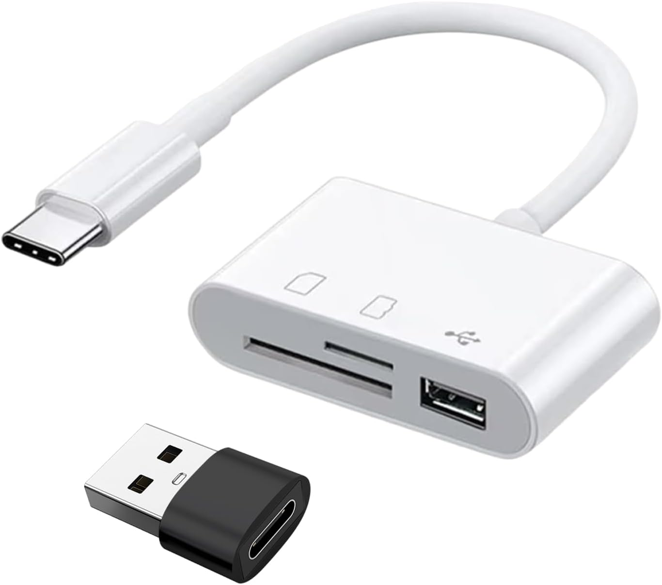 SD Card Reader & Adapter, USB C to Sd/Tf/Micro USB Card Reader for Android/Pc, Portable Multi-Function Read for Flash Drives, SDXC & Microsd Cards (1 Interface) image number 5