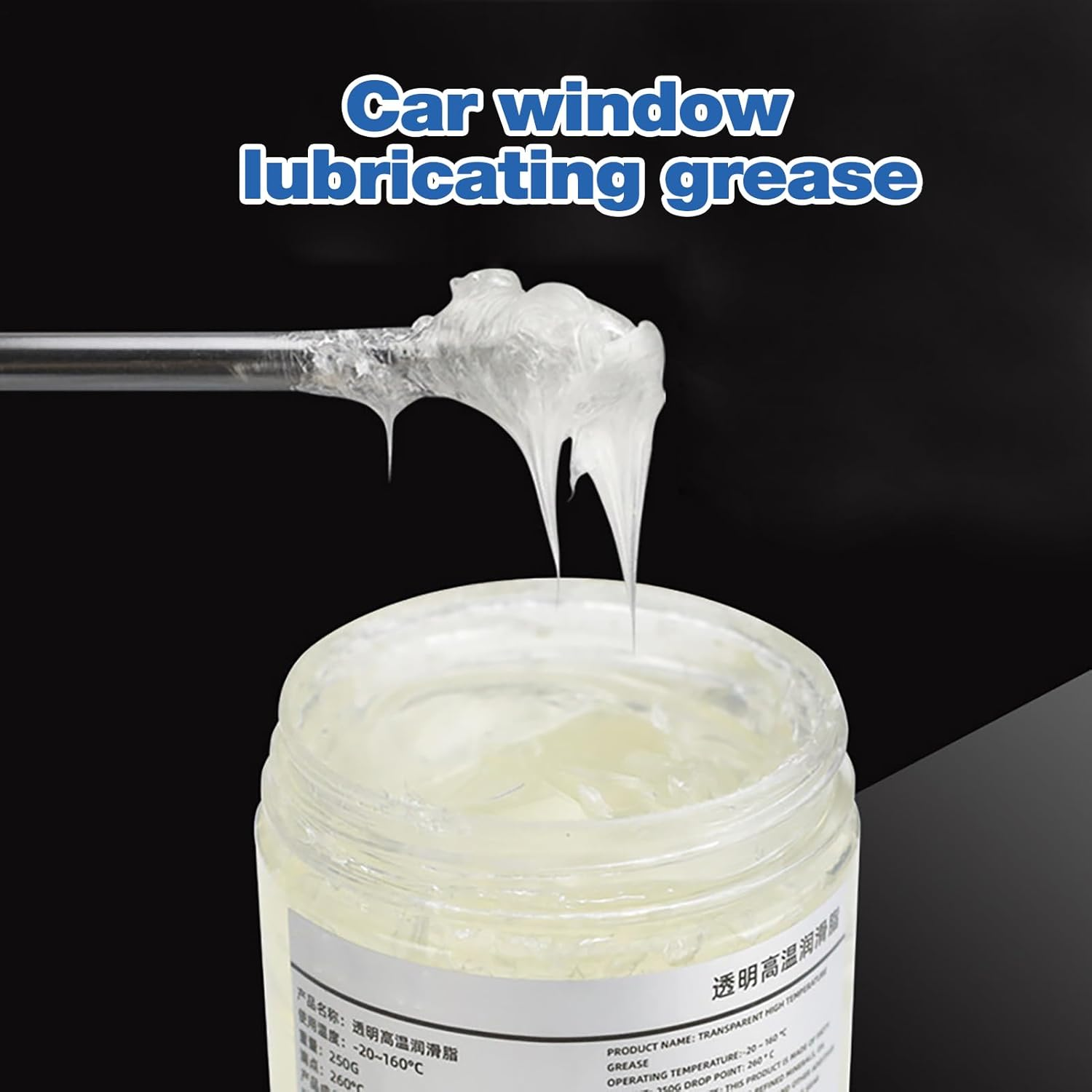 Car Door Grease - 250G Rubber Strip Conditioner Grease | Silicone Paste,For Vehicle Care Automotive Interior Hinge Window Maintenance Routine image number 2