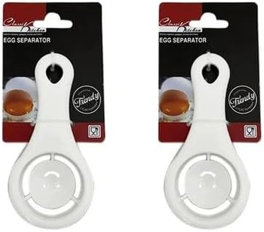 Leona Co Plastic Egg Separator 12.5Cm &ndash; Easy Egg Yolk and White Separator Kitchen Tool &ndash; Durable, Lightweight Baking Gadget with Handle & Hanging Hole &ndash; Mess-Free Egg Divider for Cooking & Baking (2)