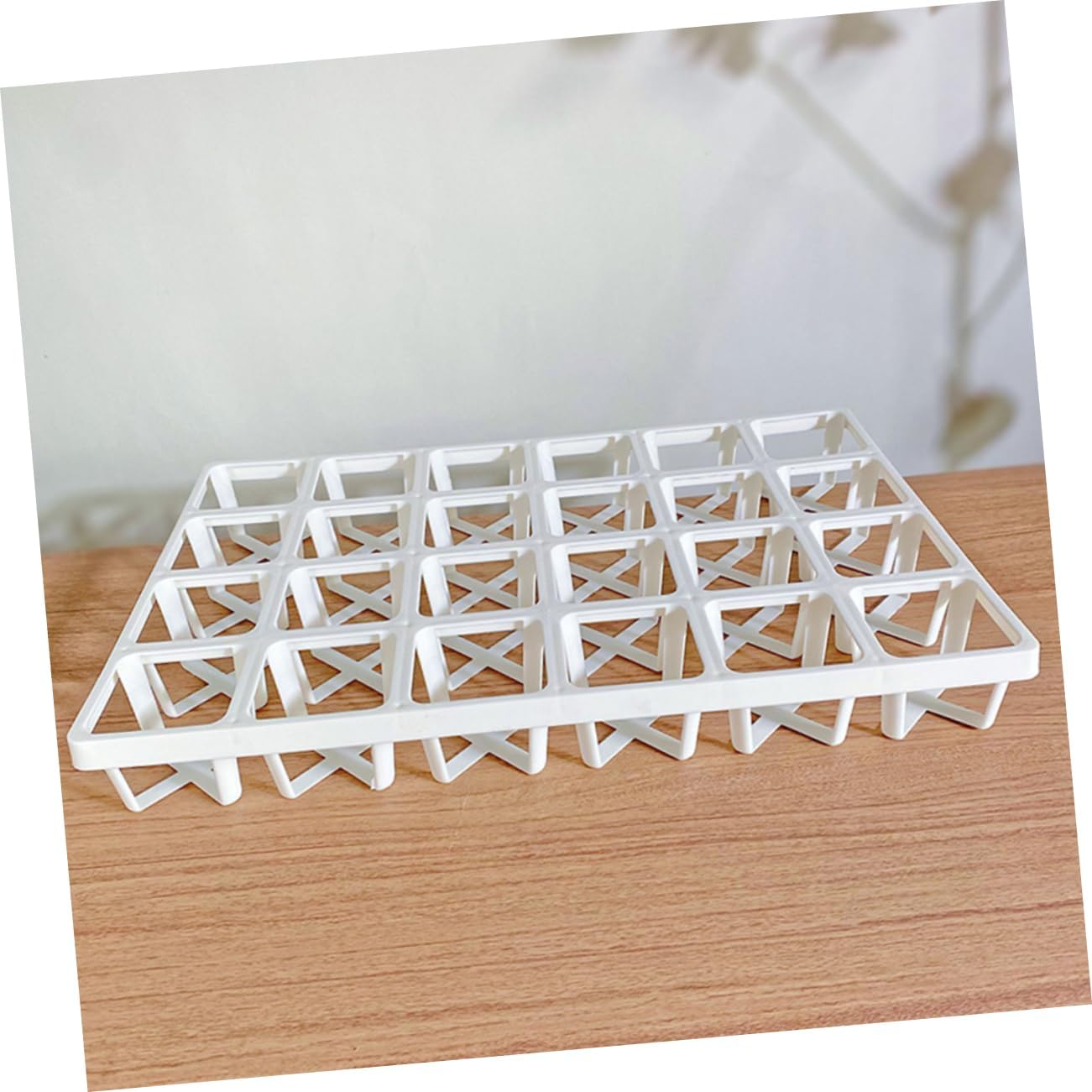 6Pcs Square Nursery Pot Rack Storage Stands for Seedlings and Sturdy Practical Planter Pot Holder High Bearing Capacity for Gardening Supplies image number 3