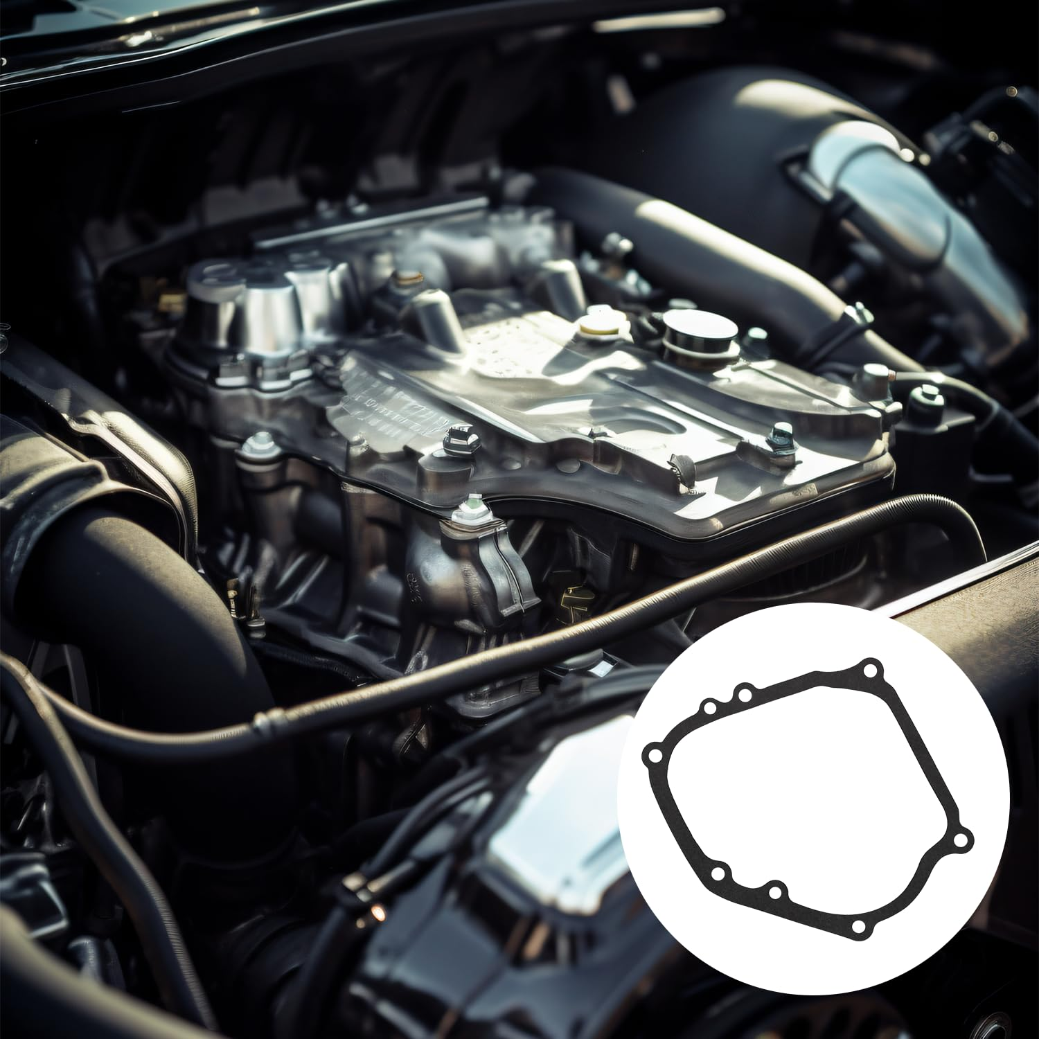 Crank Case Side Cover Gasket Oil Seal Kit, Compatible with Coleman Mini Bike and Predator 212 and Baja 196Cc 200Cc 224Cc and Tillotson and Honda GX160 GX200 image number 2