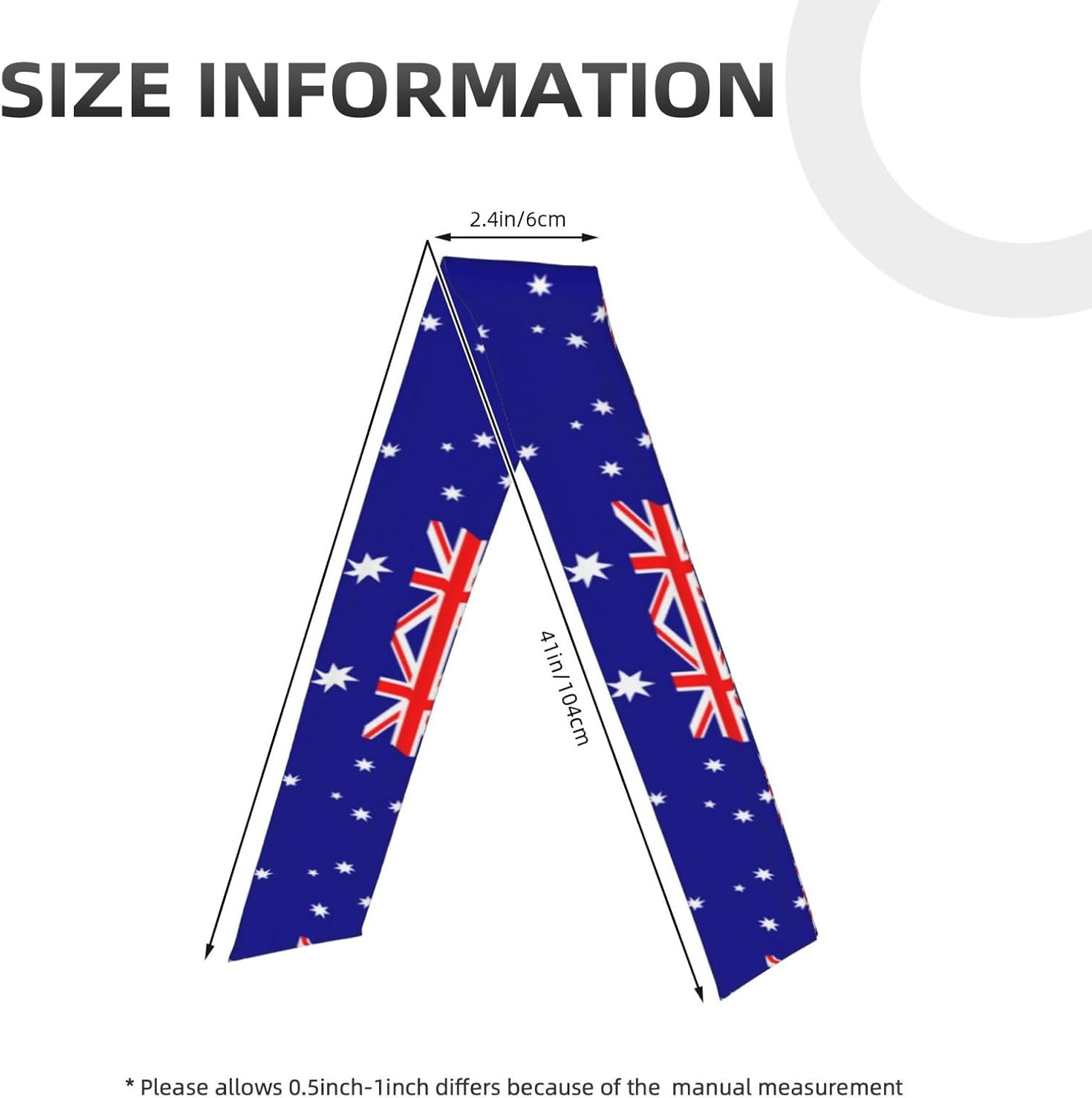 Australian Flag Soft and Breathable Lightweight Headscarf Double-Sided Sports Head Tie image number 4