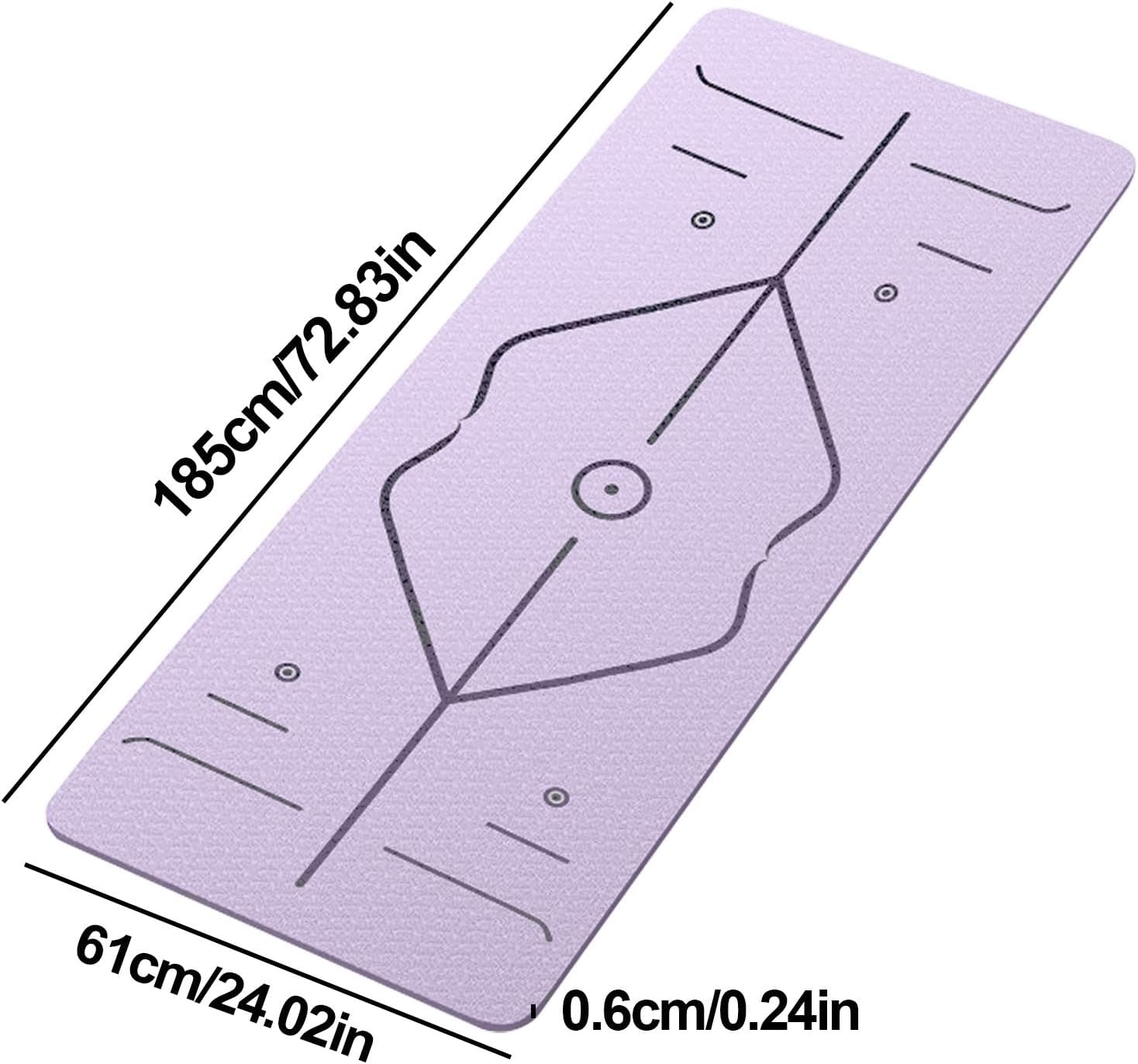 Shock Absorption Mat, Home Gym Accessories, Pilates Mat, Portable and Lightweight, Shock Absorption Support, 18.5X6.1X6Cm for Pilates Stretching Floor & Fitness Workouts