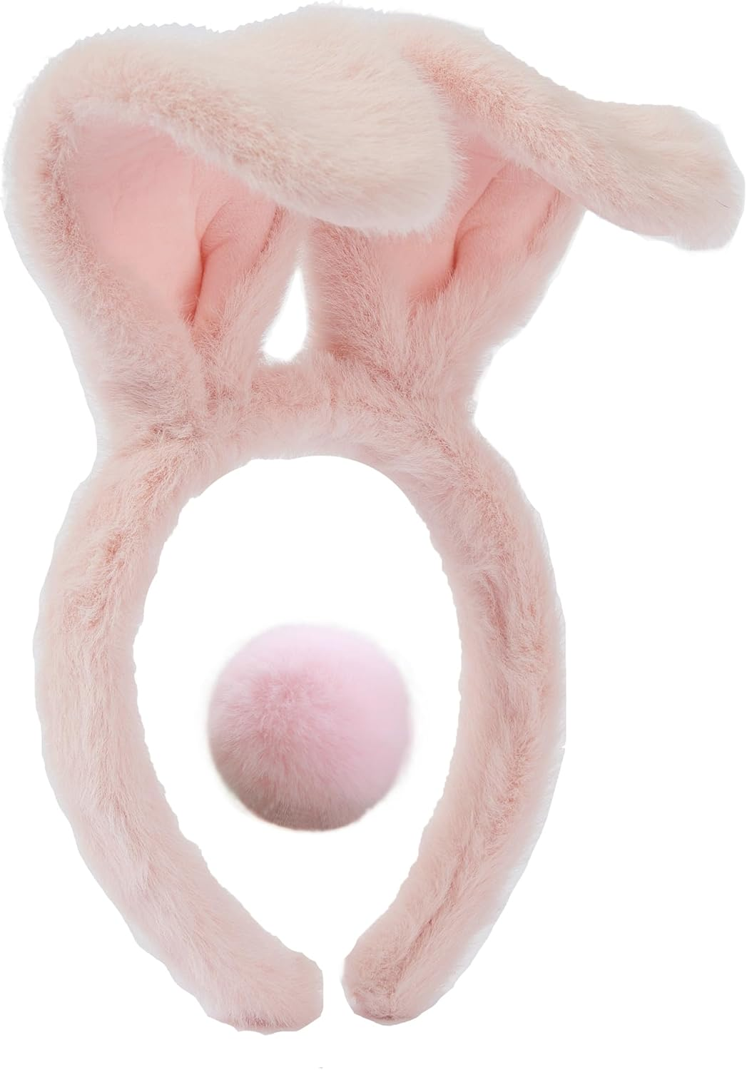 Olivemont Easter Bunny Ears Headband for Rabbit Pretend Play Plush Costume (White 2), Size image number 7