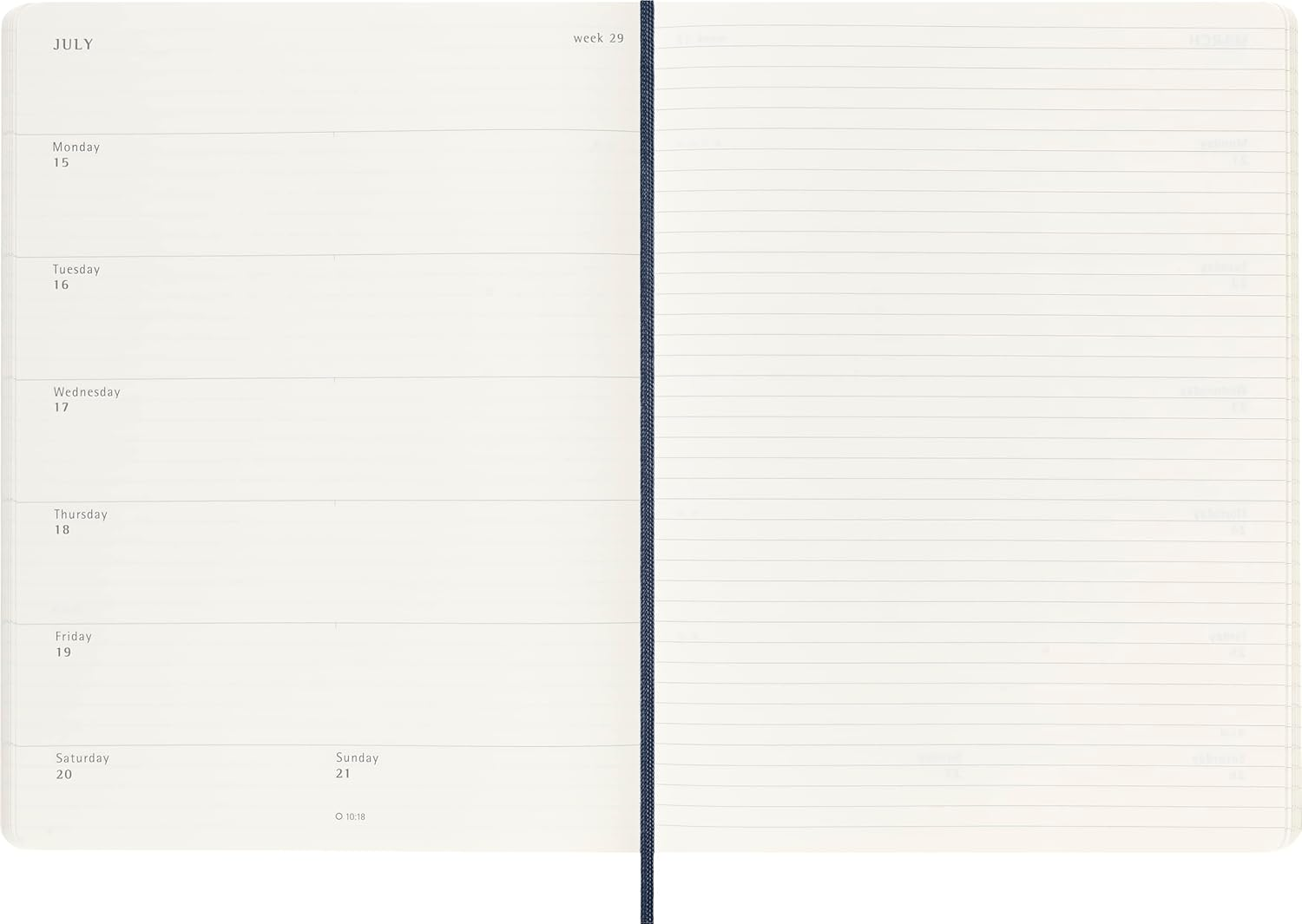 12M Weekly Notebook Xl Sapphire Blue - Soft Cover image number 2