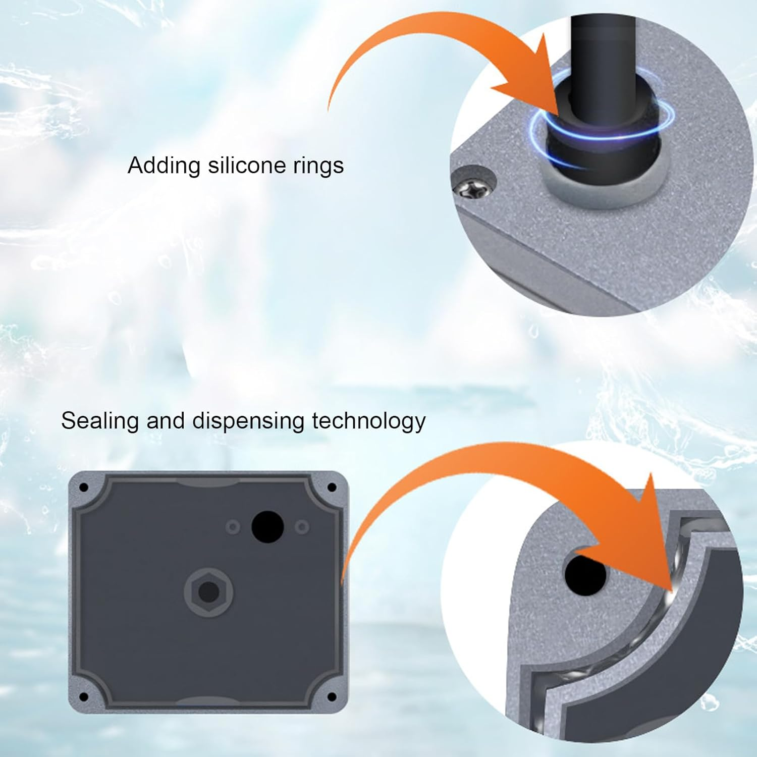 Battery Monitor with Shunt, 50A 10V-100V Capacity Percentage Time Power Voltmeter Display, LCD Backlight Screen for RV Motorcycle Cart Solar Panel image number 2