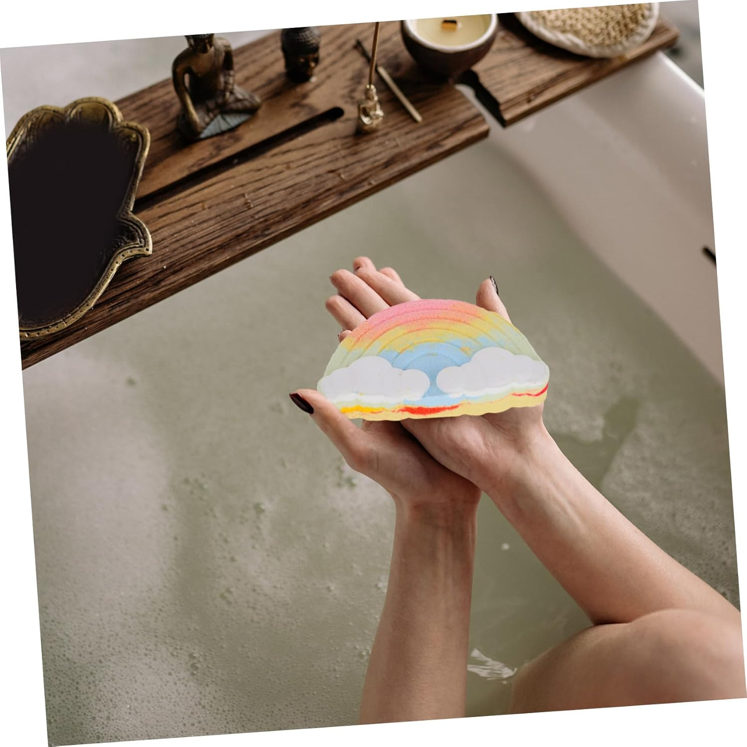 PACKOVE Creative Cloud Bath Aromatic Essential Oils for Moisturizing Bubble Unique Bathing for Women Portable Bathing with Delightful Fragrance image number 5