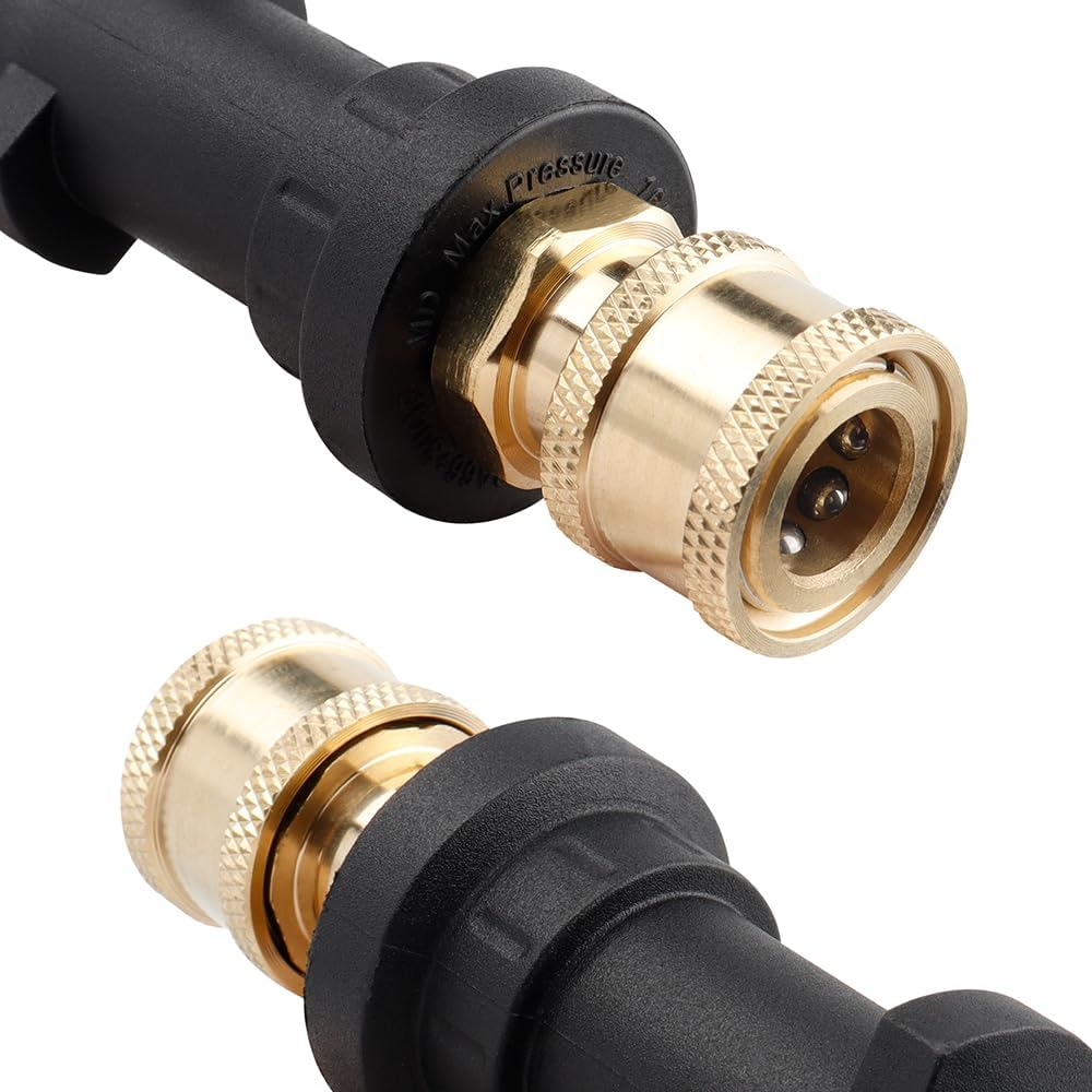 Yakamoz High Pressure Washer Gun Adapter, 1/4'' Quick Connect Pressure Washer Adapter with Brass Female for K Series K2-K7,Foam Gun Parts image number 5