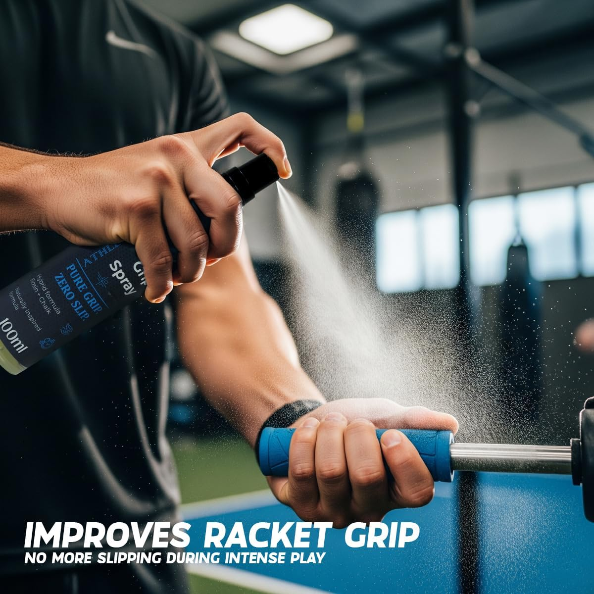 Athletick Hand Grip Strengthener Spray&ndash; Gym Accessories for Pull up Bar, Calisthenics, Exercise & Fitness Equipment, Grip Strength Trainer, Tennis Grip, Golf Grip Trainer, Pickleball