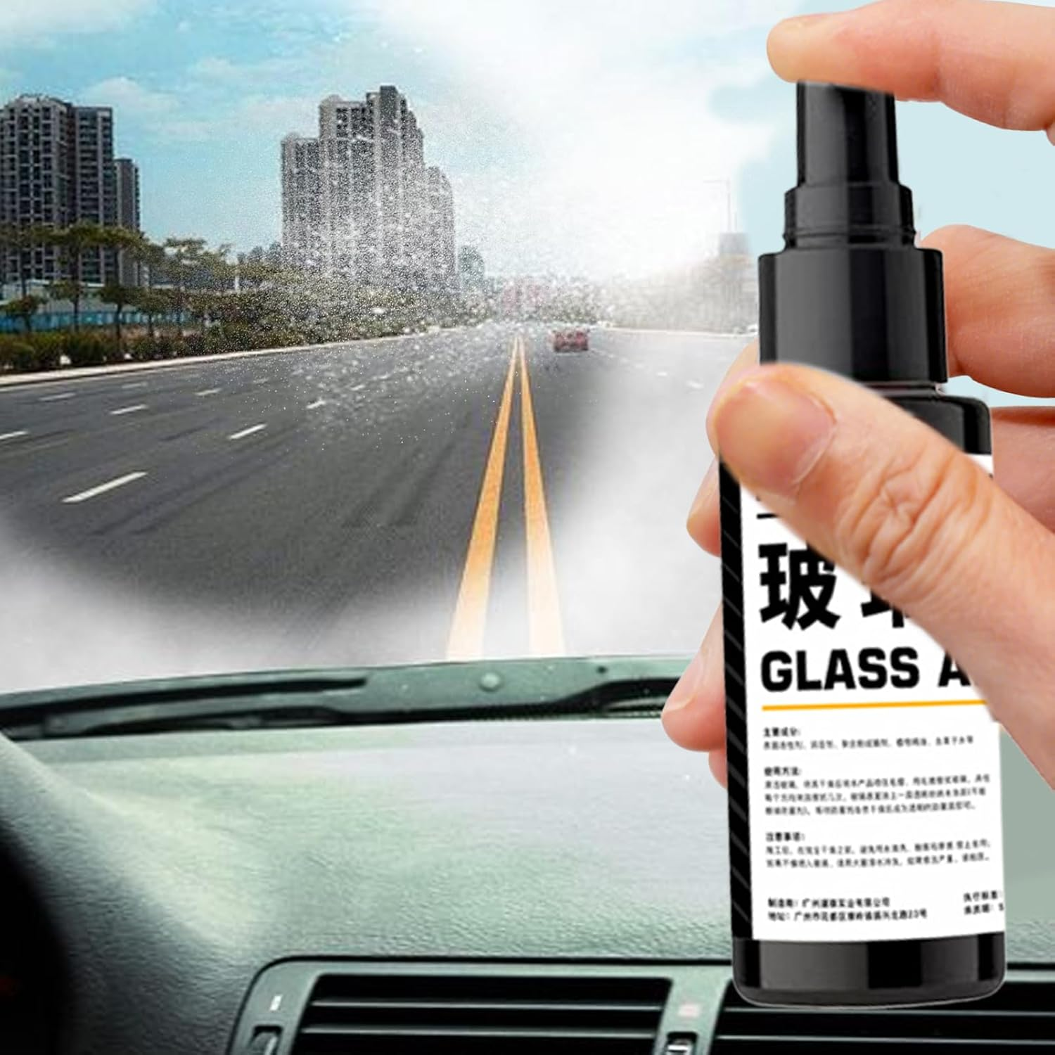 Anti Fog Spray for Windshield,100Ml Automotive Windshield Defogger - Weather-Resistant Detailing Supplies Waterproof Glass Defogger for Window Rearview Mirror image number 4