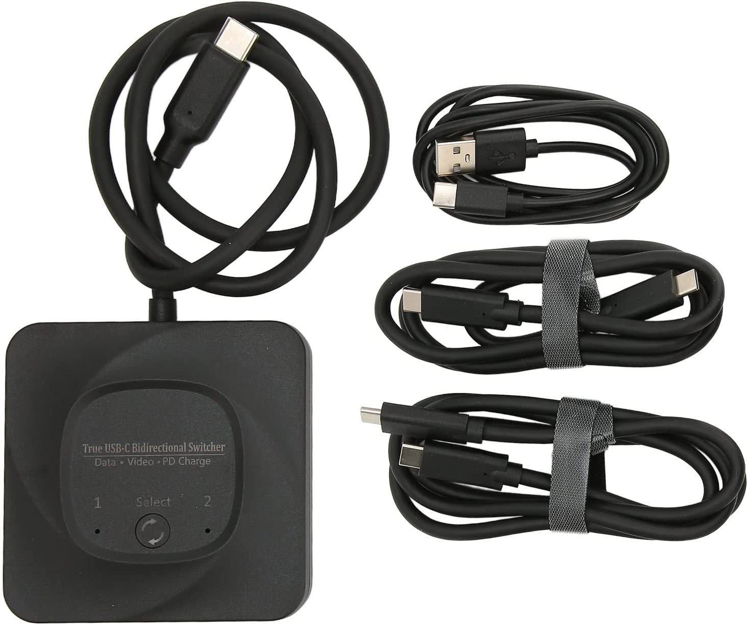 USB C Switch, 2 in 1 Output USB Type C 8K 60Hz HD USB 3.1 C Gen 2 Cable for Video Bi Direction 8K, 10Gbps Data Transfer Splitter Converter image number 2