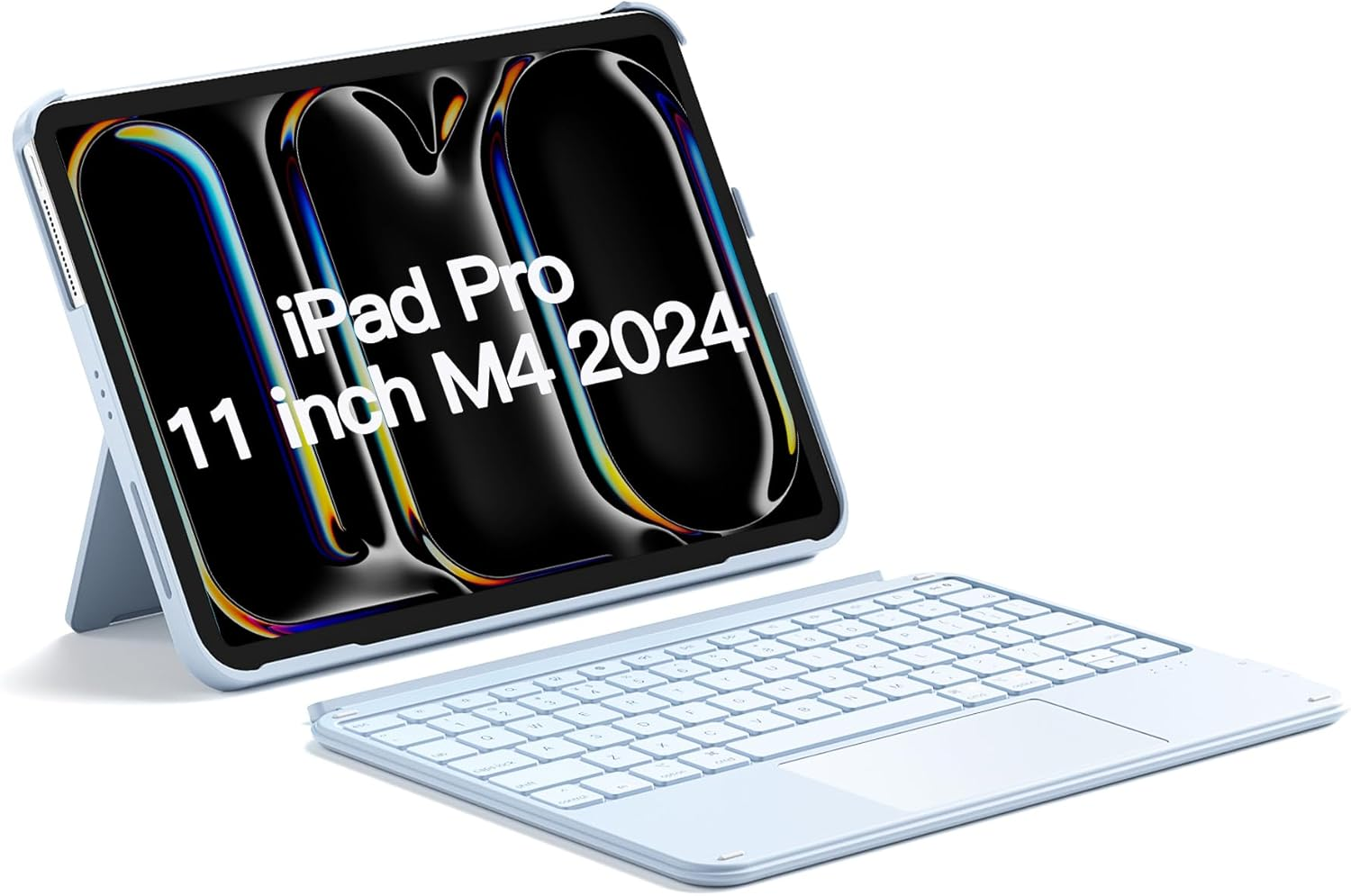 Inateck Case with Keyboard, Ultralight Keyboard for Ipad 10/11 Gen A16 2025 11 Inch, 11" Ipad Air 6 M3/M2 (2025/2024), Air 5/4, Pro 11 4/3/2/1, Detachable, with Touchpad, QWERTY, Acetouch KB04122