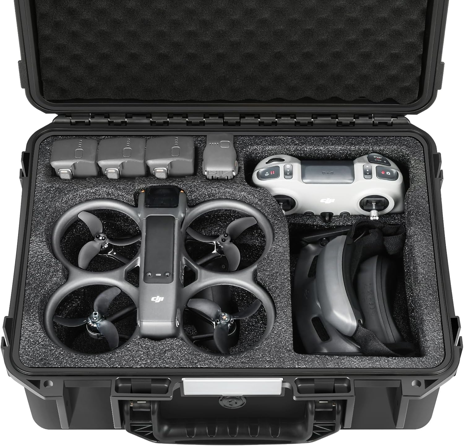 Case for DJI Avata 2 Drone Combo - Hard Case with Foam for DJI Avatar 2 Fly More Combo/Goggles 3/RC Motion 3/FPV Remote Controller, Waterpoof Carrying Case Fits for DJI Avata 2 Accessories (Only Case) image number 4