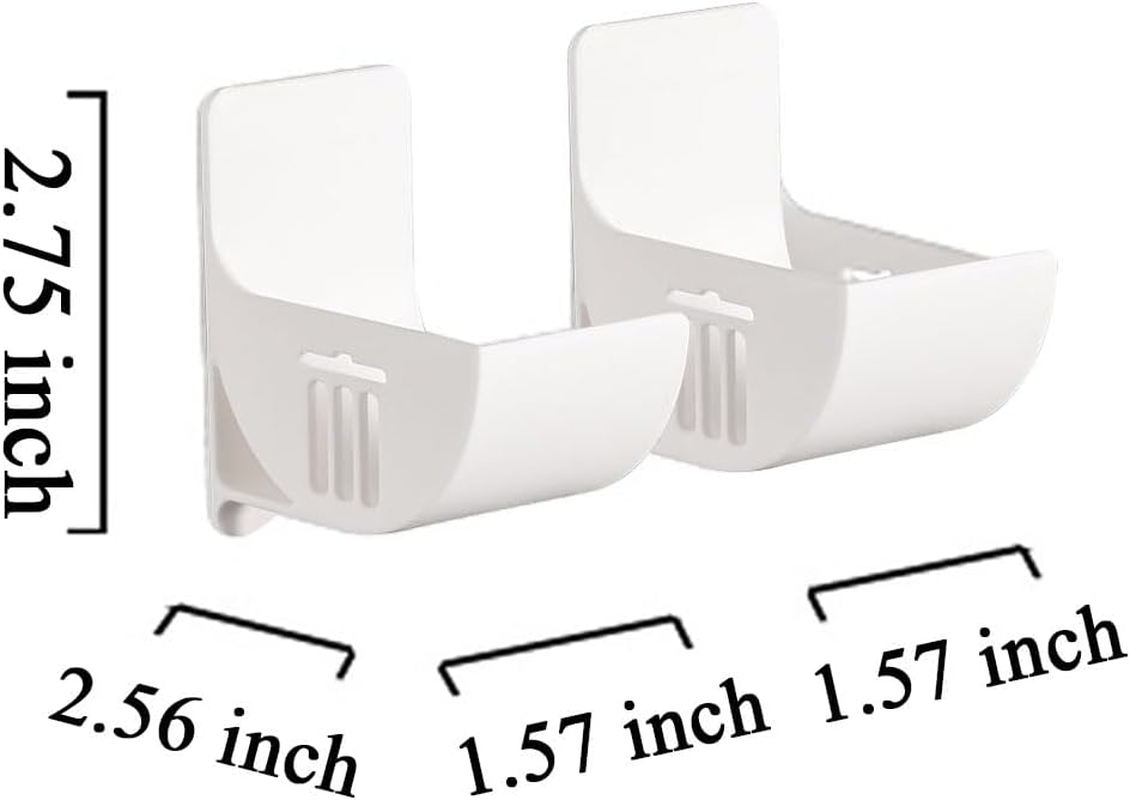 Pack of 4 No Punching Kitchen Organiser, Wall Mounted Bin Bag Dispenser Organiser Kitchen White Wall Mounted Trash Bag Kitchen Organiser for Kitchen Storage & Organisation Kitchen Accessories image number 2