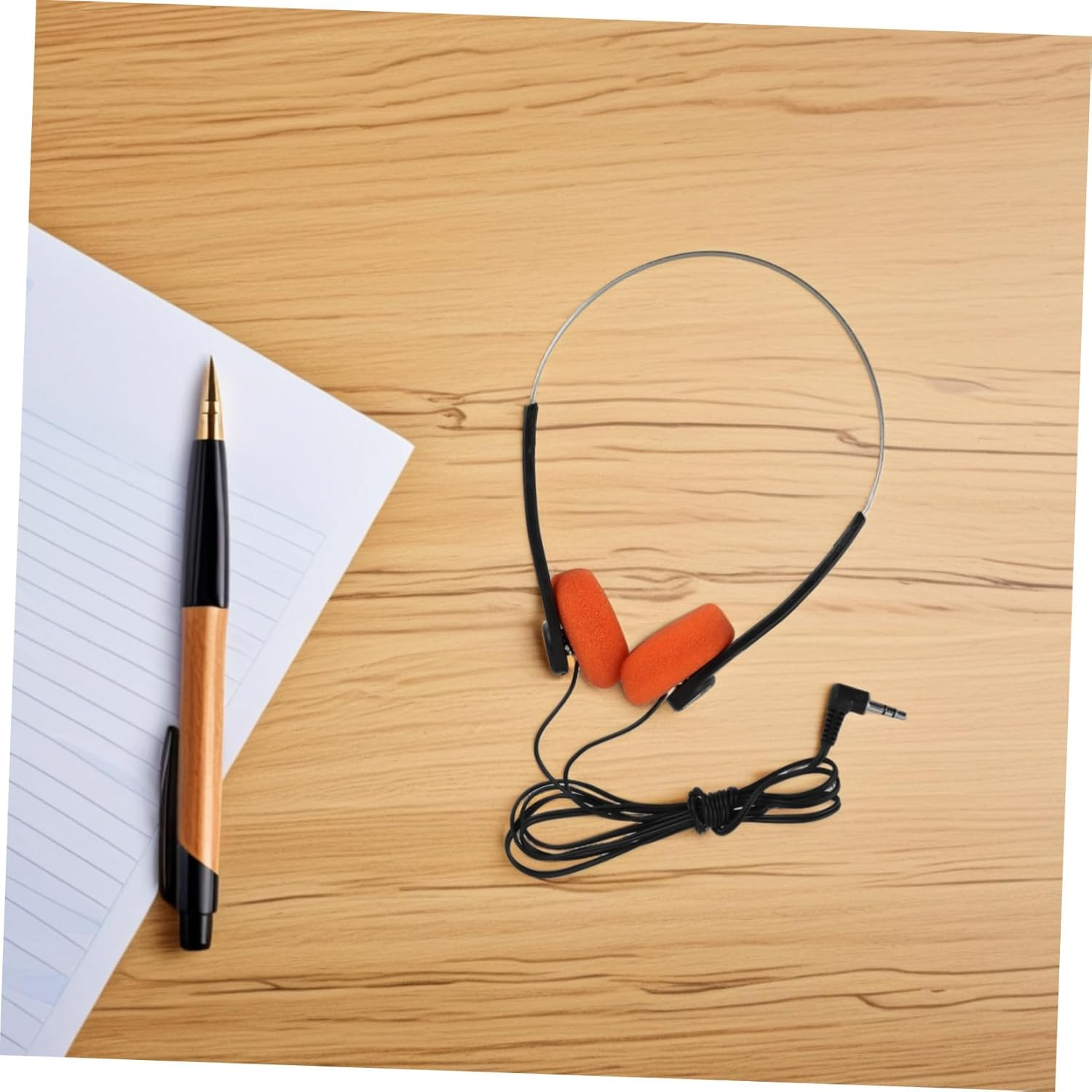 Outanaya Lightweight Retro Headphones for Students with Adjustable Headband Cushioned Ear Pads Clear Vocals Comfortable Ear Design for Classroom and Library Use image number 6