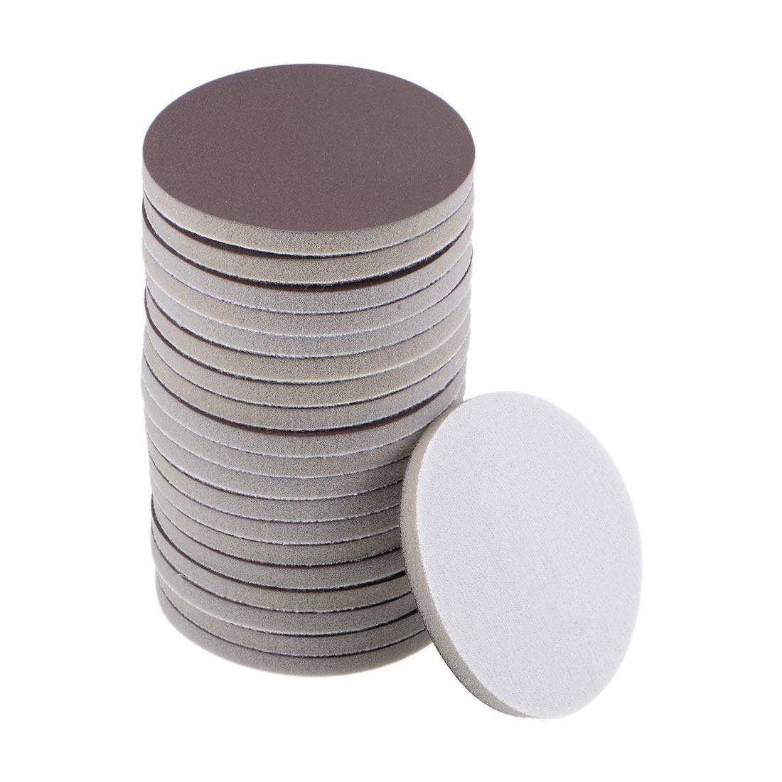 Uxcell 3-Inch Sanding Sponge Hook and Loop Sanding Disc Wet/Dry for Car Wood Drywall Metal Brown Corundum 800-1000 Grit 30 Pcs image number 6