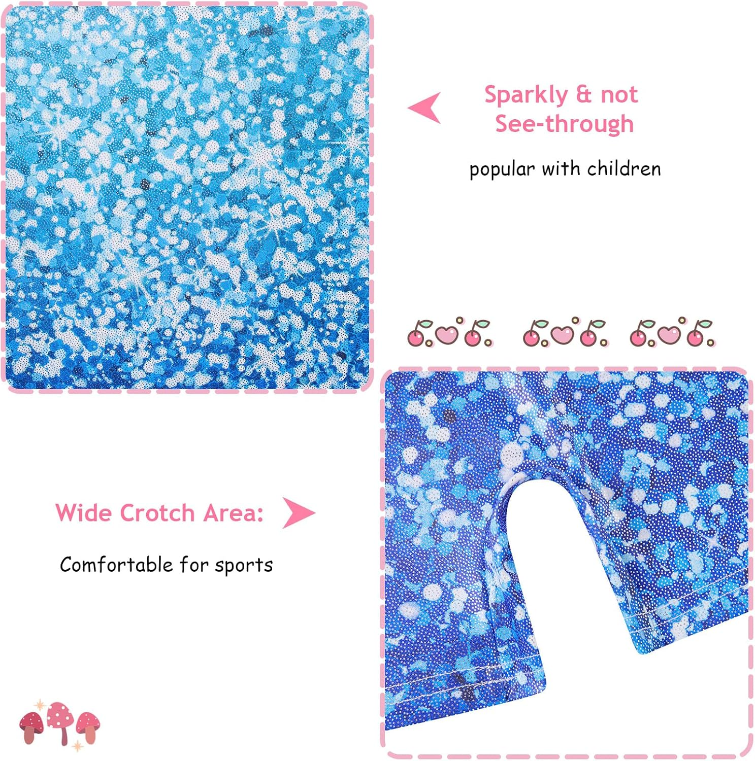 Vogseek Leotards for Girls Gymnastics Kids Biketards Size 4-12 with Scrunchie image number 5