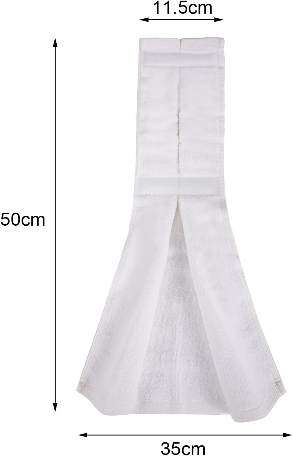 AGDGV Football Towel - Cotton Hand Towel with Hook and Loop Closure for Football, QB, Gym, Yoga, Golf, Softball | Super Absorbent and Soft | Perfect for Men, Women, Youth | White