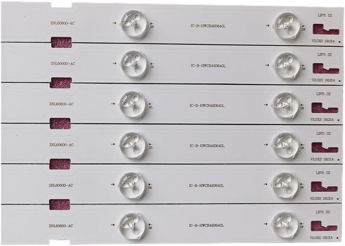 12 PCS 3V LED Strip IC-B-HWCR49D640R 49LENZA6627 49VLE6565BL 49VLE6523BL Fit for Samsung 2015ARC490 LM41-00177A 00176A image number 2