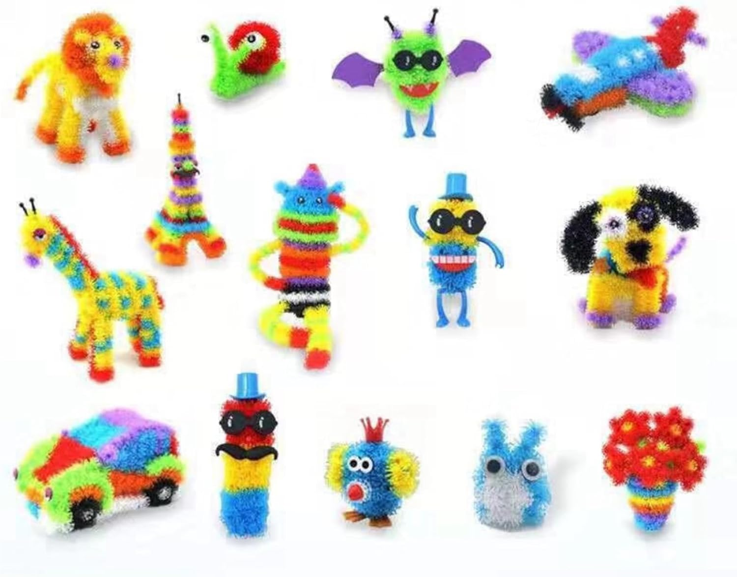 Srliya Educational Sticky Balls, DIY Building Block Toy Children from 3 Years (800 Capsule) image number 5