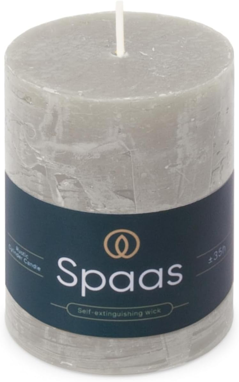 Spaas Rustic Pillar Candle 70/95 Mm Pack of 35 Dark Blue image number 4