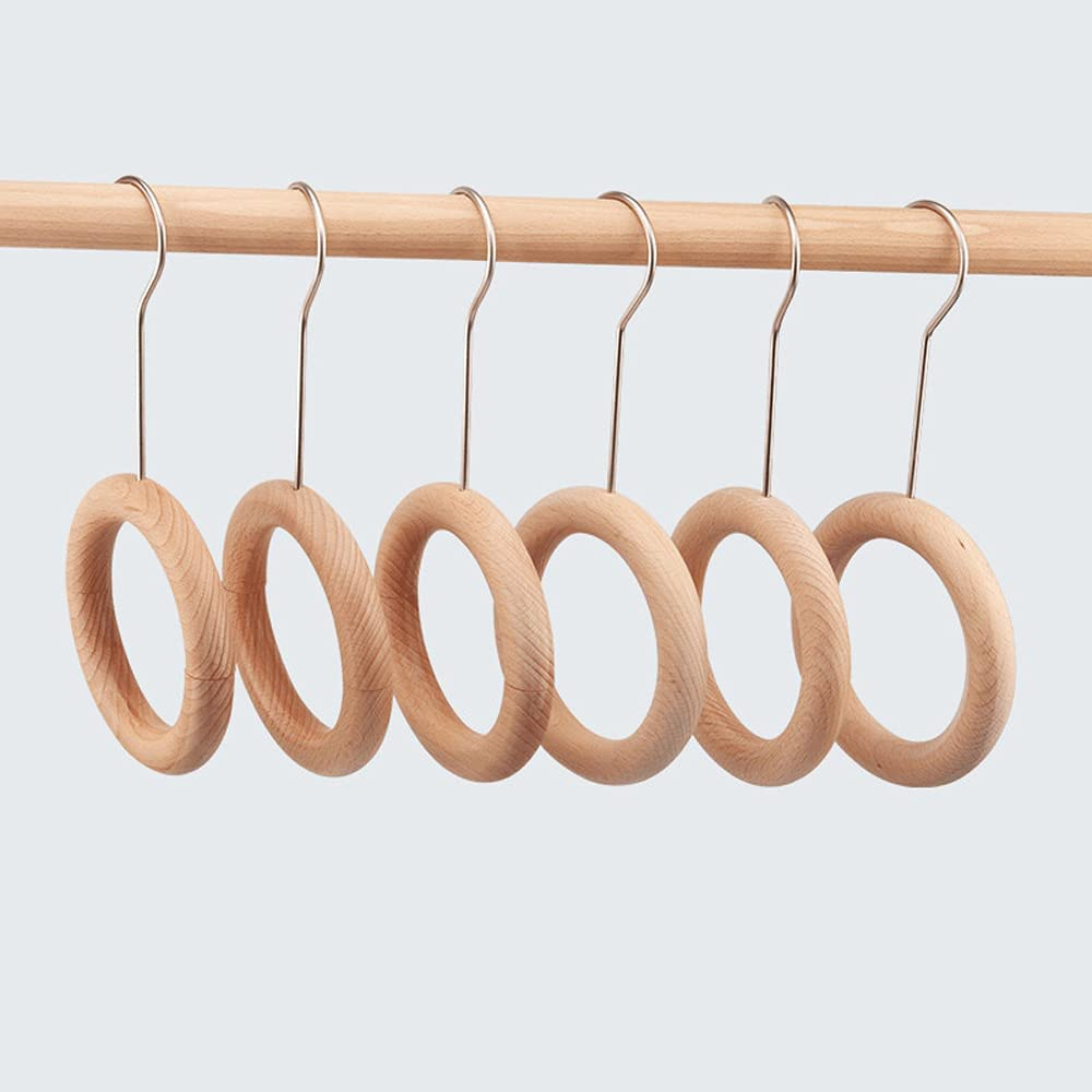 ALINK 50 Pcs Unfinished Natural Wooden Rings Wood Rings for Craft, Ring Pendant, DIY Connectors, Jewelry Making, 5 Size (3Cm, 4Cm,5Cm, 6Cm, 7Cm) image number 5