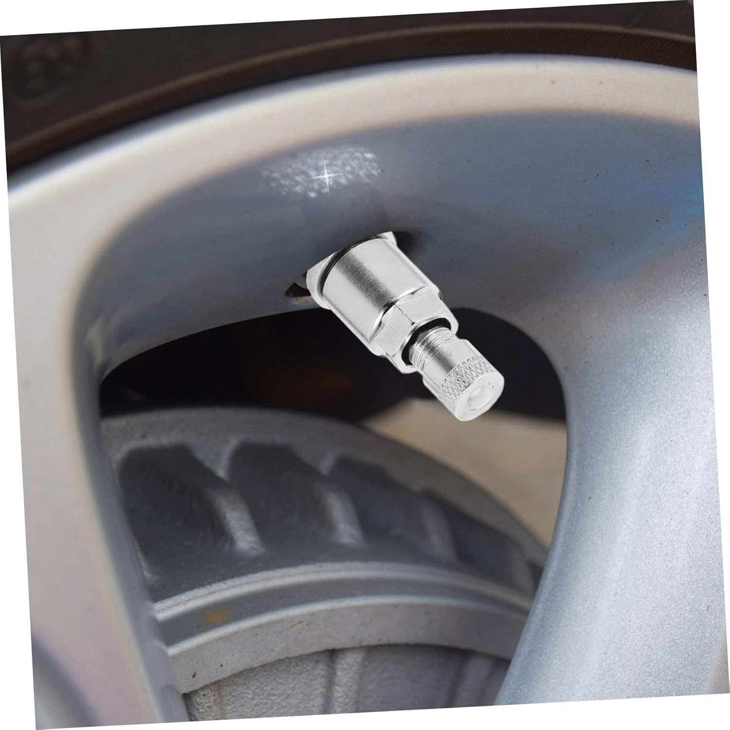 Car Tire Valve Stems Bolt-In Metal Tyre Valves Stems 10Pcs Set for Tubeless Wheels Automotive Replacement Parts Suitable for Cars and Motorbike Accessories image number 2