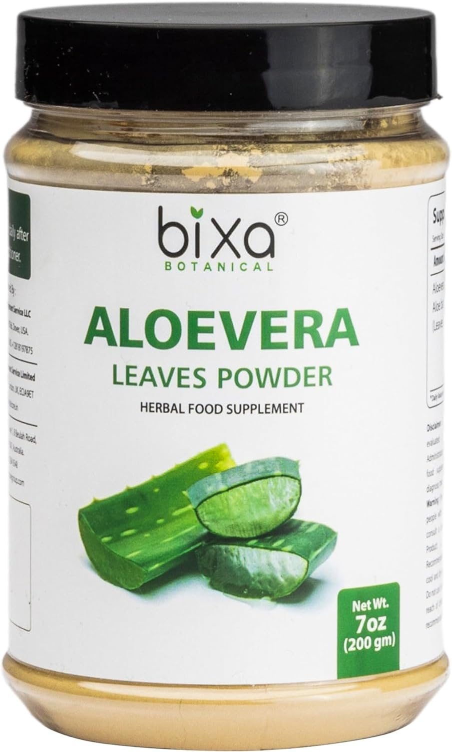 Aloe Vera Leaf Powder (Aloe Barbadensis), Promotes Healthy Digestion System & Liver Functions L Skin Care | Superfood by Bixa Botanical - 7 Oz (200G) image number 5