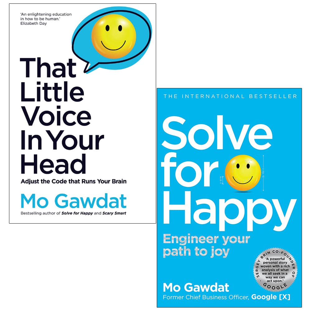 Mo Gawdat Collection 2 Books Set (That Little Voice in Your Head, Solve for Happy) image number 1