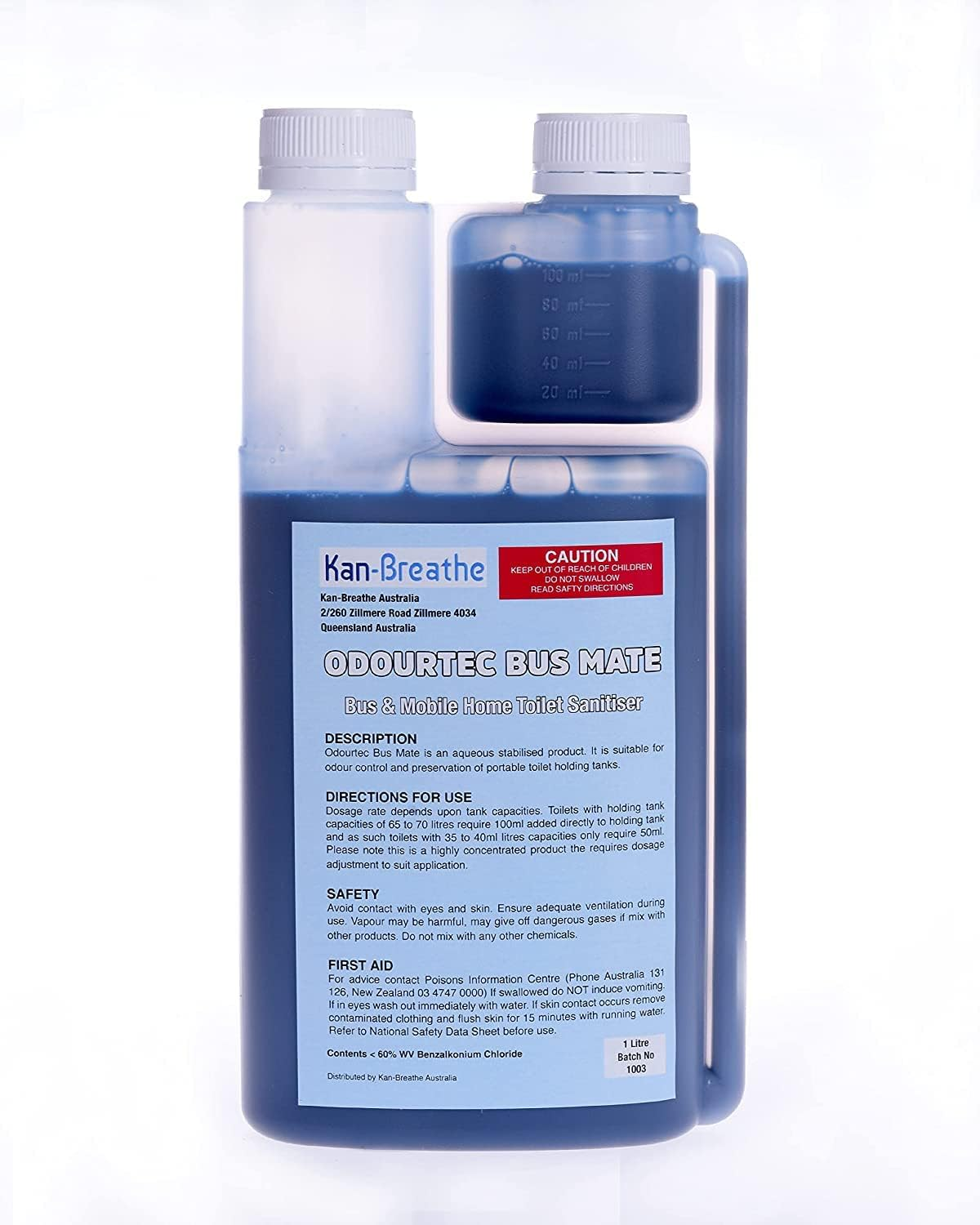 TOILET CHEMICAL CARAVAN SANITISER POWERFUL CAMPING MOBILE HOME1L anti Bacterial Made in Australia image number 2