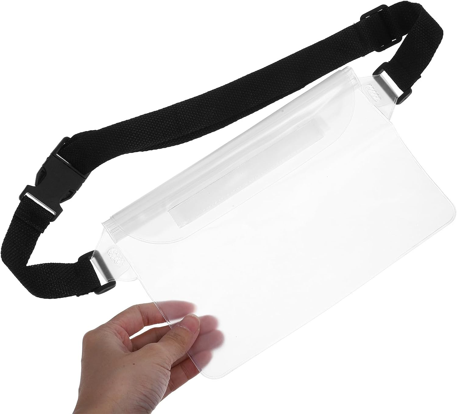 NAMOARLY 2Pcs Waterproof Dry Pouch with Adjustable Waist Strap, Plastic Fanny Pack for Swimming and Boating, Water-Resistant Phone Waist Bag for Outdoor Sports image number 4