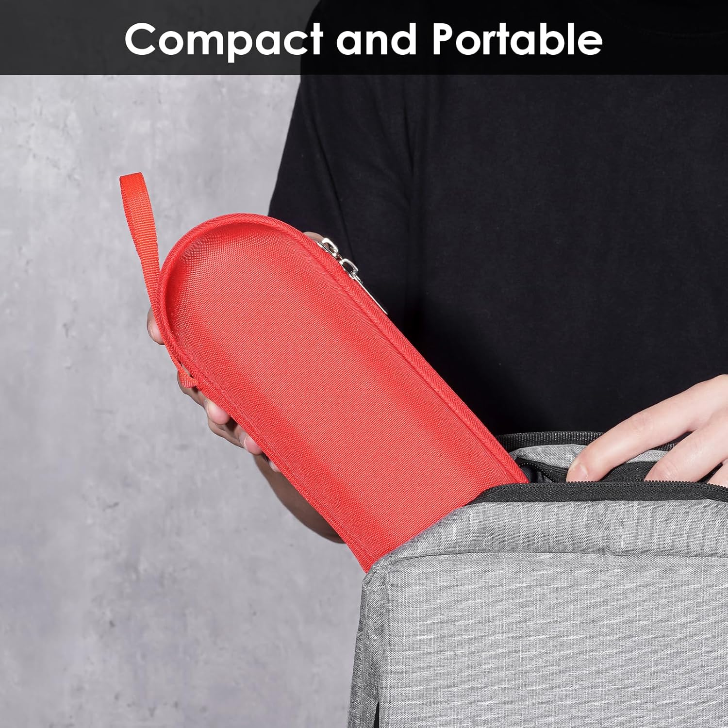 Procase Hard Carrying Case for Beats Pill Wireless Portable Speaker, Protective Waterproof Storage Holder with Extra Mesh Pocket for 2024 New Beats Pill and Accessories - Statementred image number 4