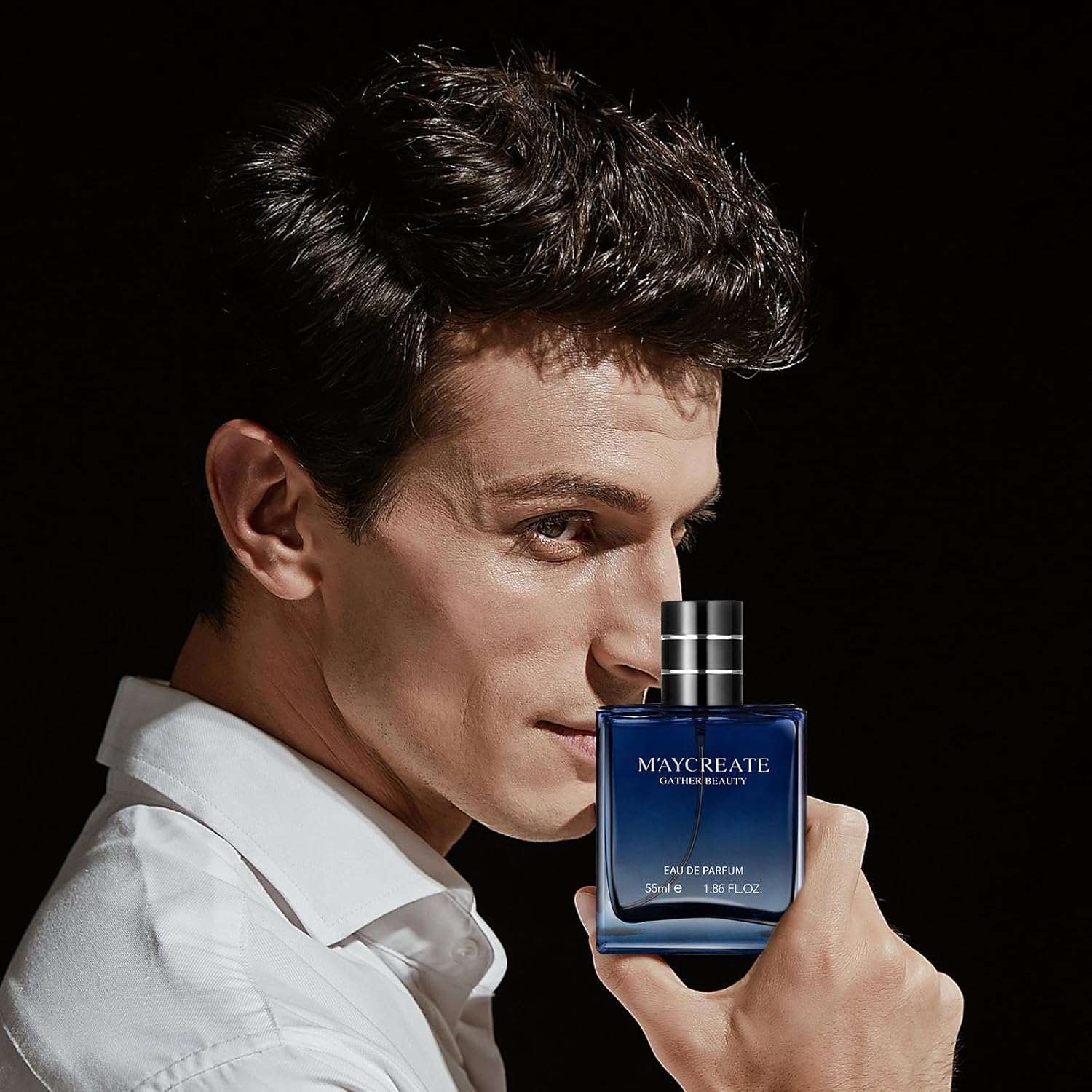 55 ML Blue Ocean Light Fragrance for Men - Fresh and Sensual Eau De Toilette Infused with Pheromones - Romantic Scent image number 3