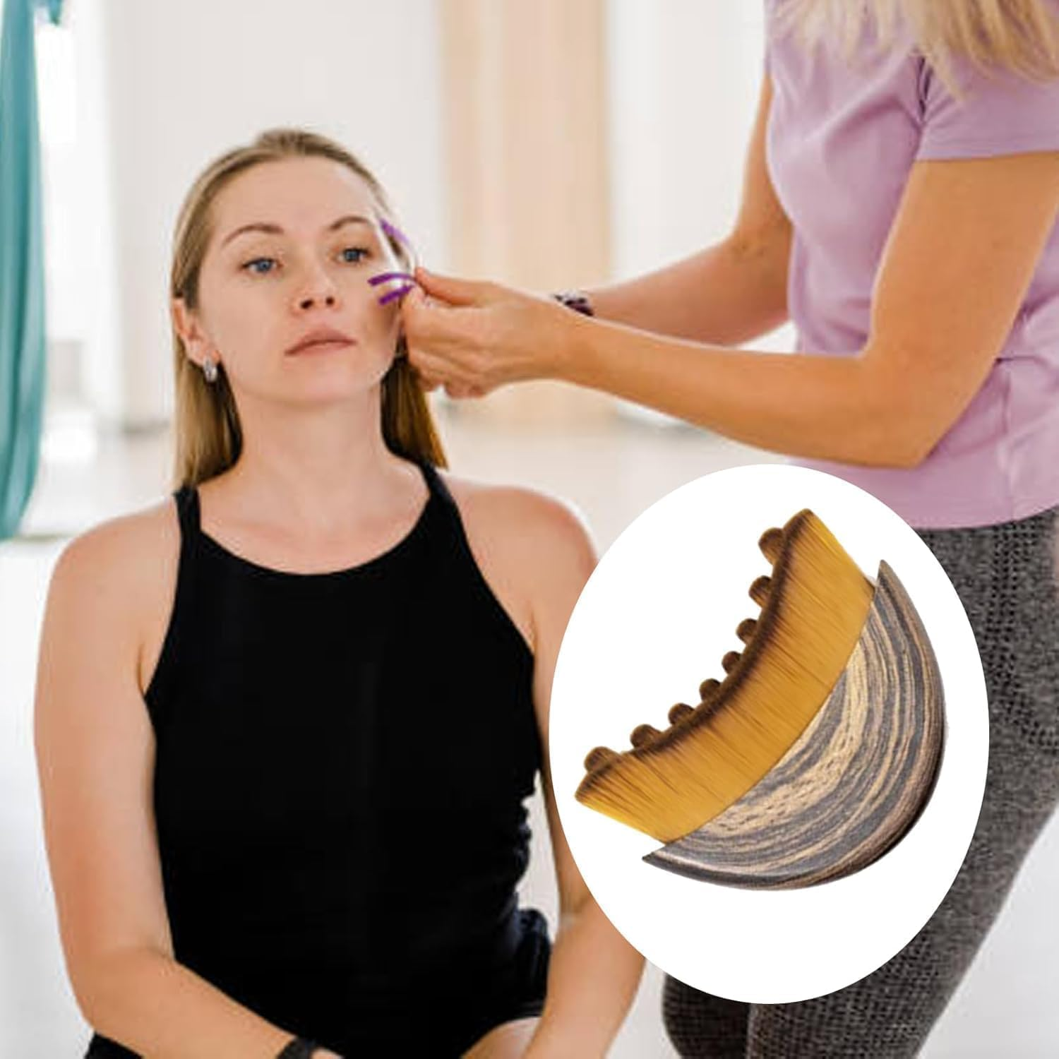 Lymphatic Contour Face Brush, Chin & Jawline Sculpting, Lymphatic Drainage Massager for Face, Ergonomically Designed to Fit the Skin Precisely and Relieve Fatigue (1PCS) image number 1