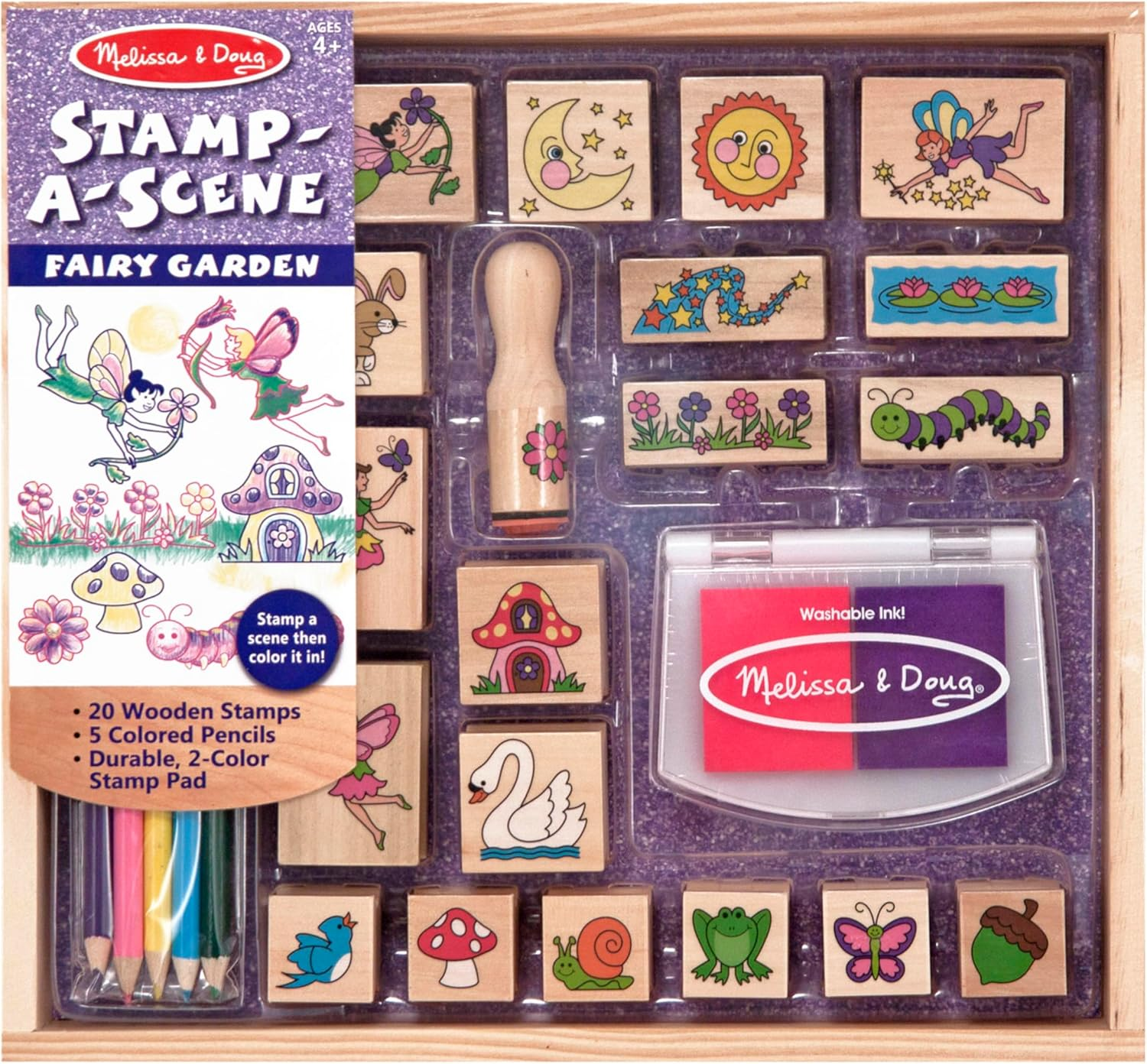 Melissa and Doug - Stamp a Scene - Fairy Garden image number 5