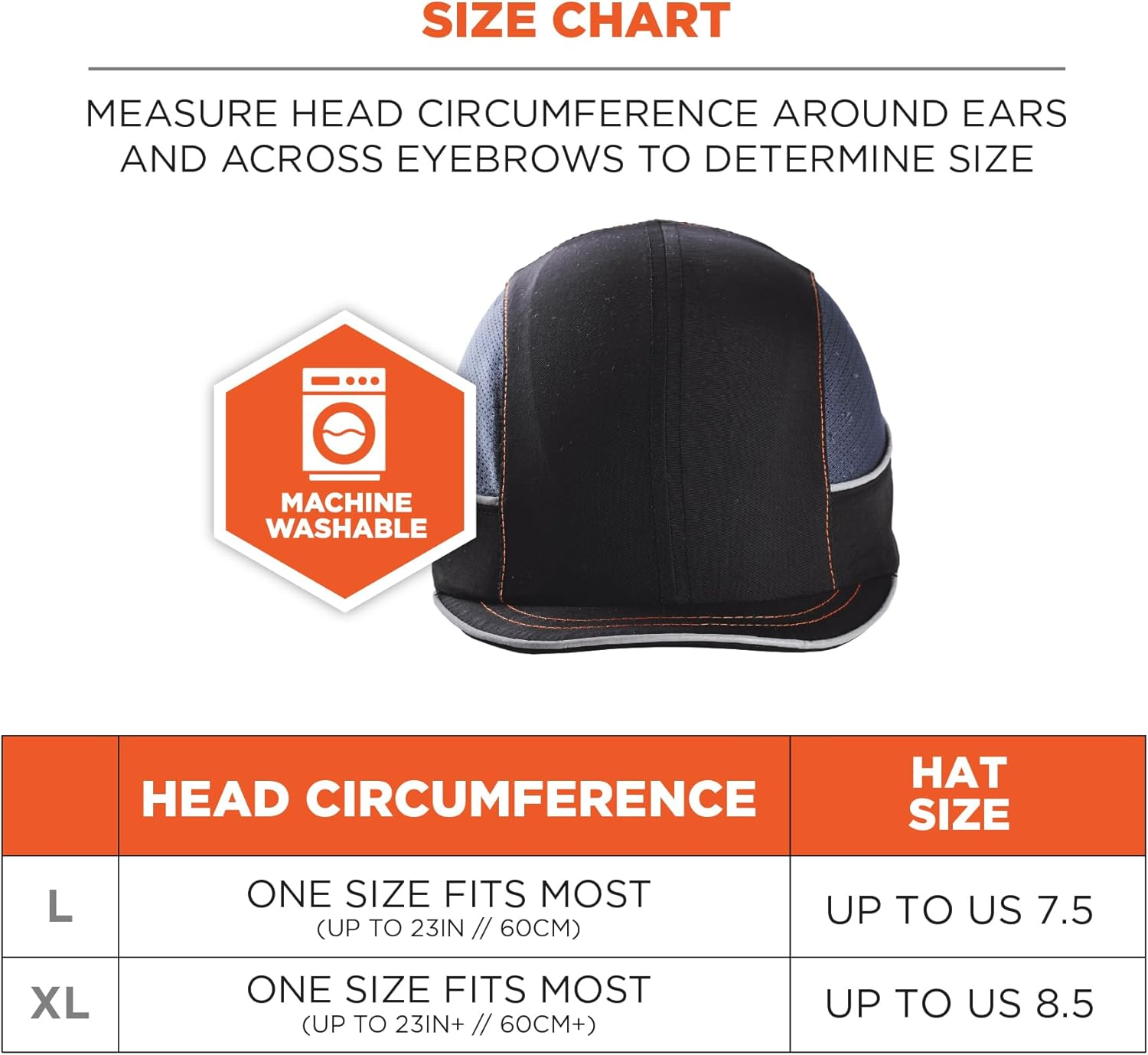 Ergodyne Skullerz 8950 Safety Bump Cap with Long Brim, Navy image number 1