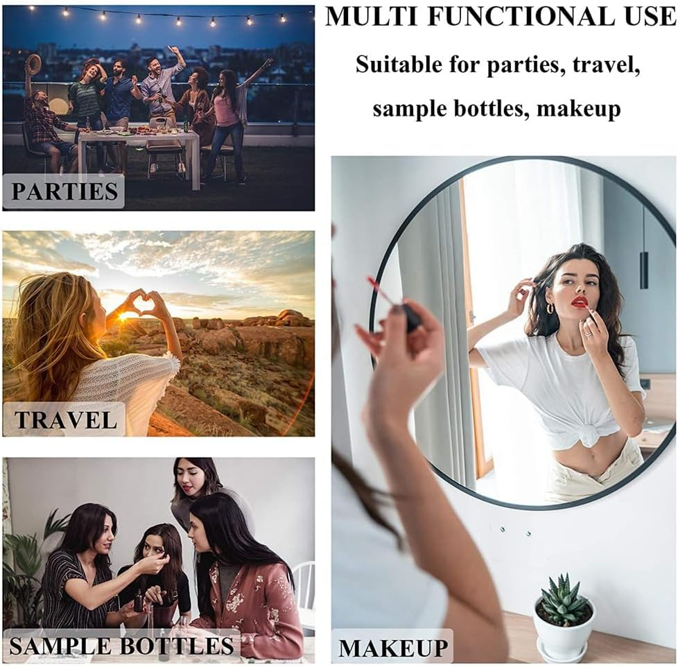 Lockmaner 60Pcs Mini Spray Bottle 2Ml,Refillable Plactic Spray Bottle,Perfume Mouthwash Atomizer for Cleaning Refillable Container about 56X12Mm image number 4