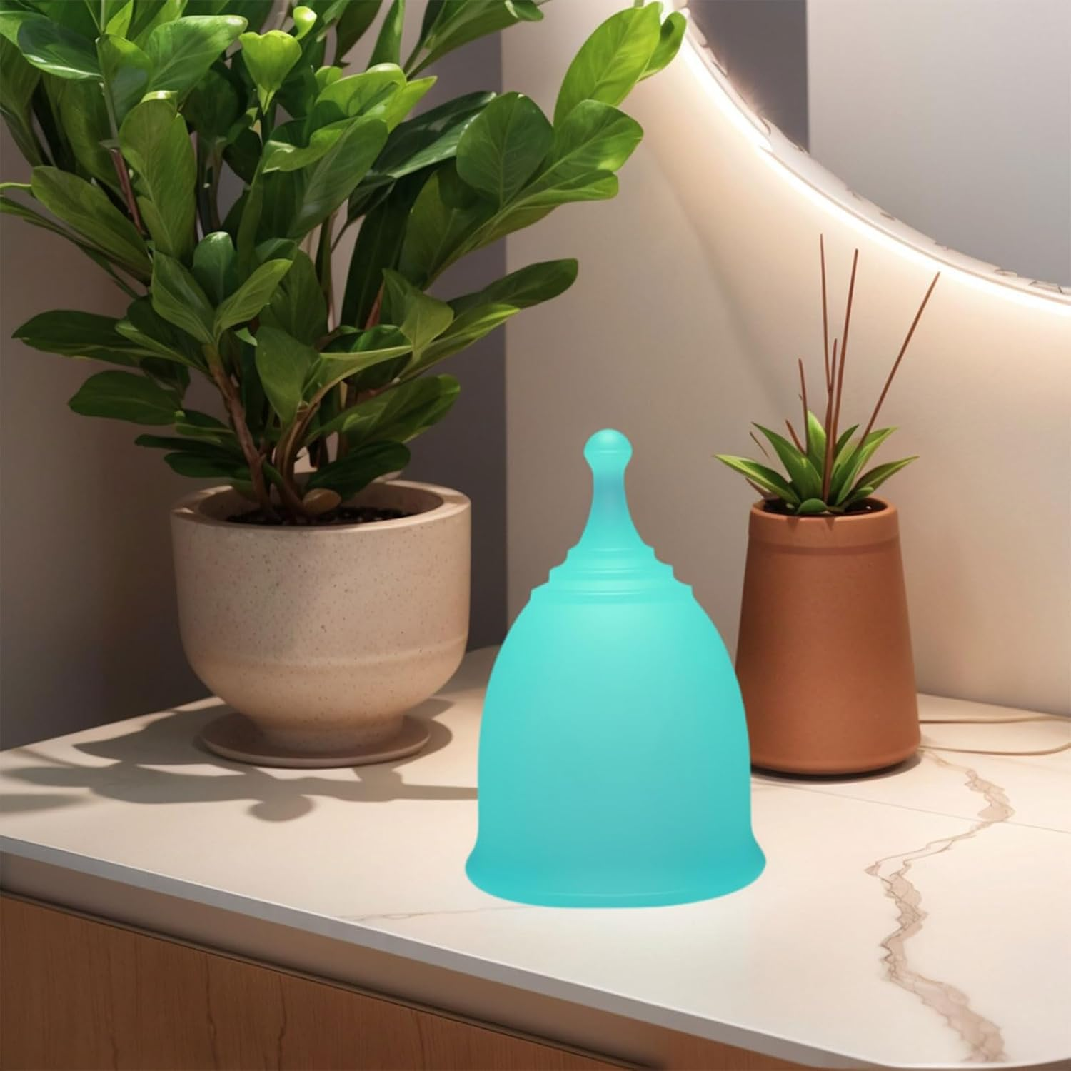 2Pack Menstrual Cup, Reusable Period Cup,Menstrual Disc, Better Alternative to Sanitary Napkins and Tampons image number 2