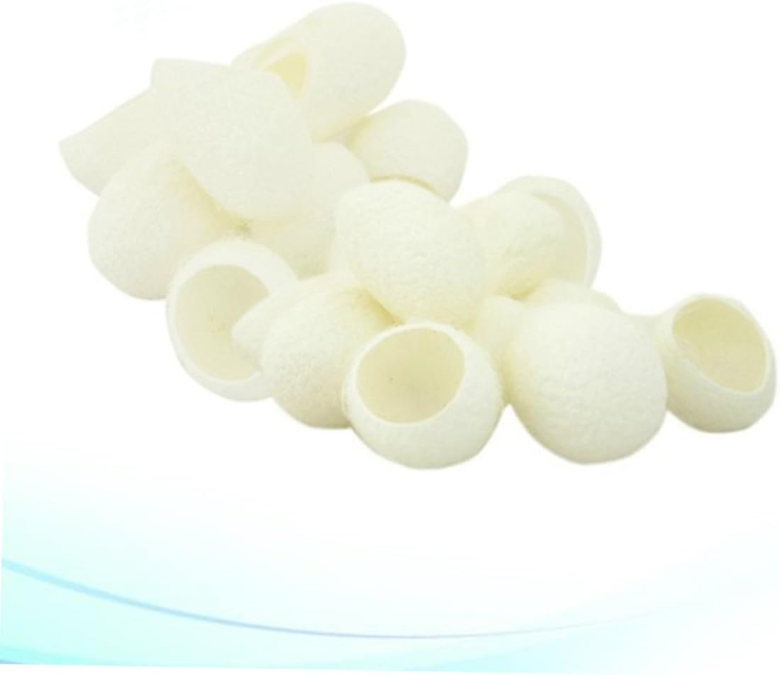 200Pcs Natural Organic Facial Cleaning Silkworm Balls for Skin Care Whitening Exfoliator Blackheads Removal Skin Care Scrub