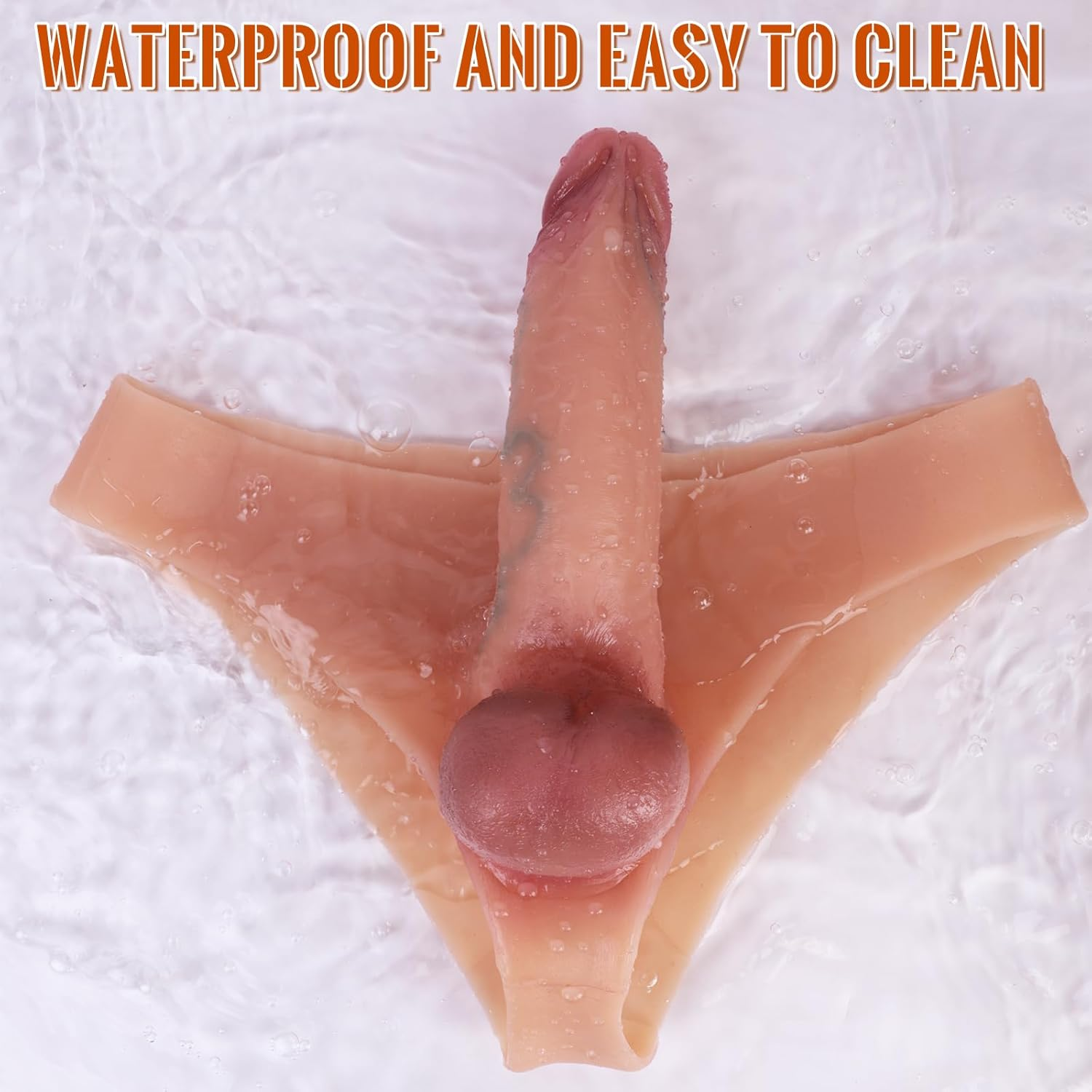 Strap-On Dildo Panties, Ultra Elastic Silicone Wearable Panties with 7 Inch Realistic Solid Dildos, Transgender Clothing Adult Toys, G Spot Vagina Stimulator Sex Toys for Lesbian Couples image number 4