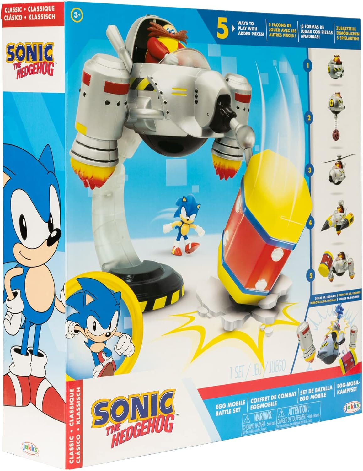 Sonic the Hedgehog 414444 Egg Mobile Battle Set Action Figures