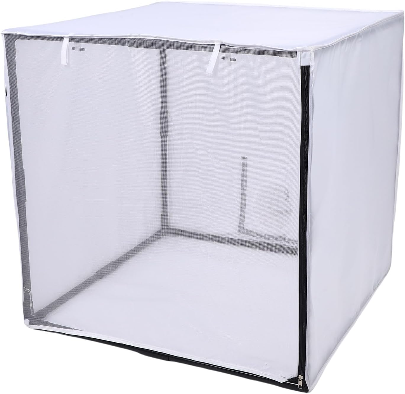 Sorandy Airbrush Paint Spray Booth, Portable Spray Paint Booth with Filter and Mesh Curtain, Mobile Detachable Painting Tent for Garage, Studio, Yard 75X75X75Cm /29.53In image number 1