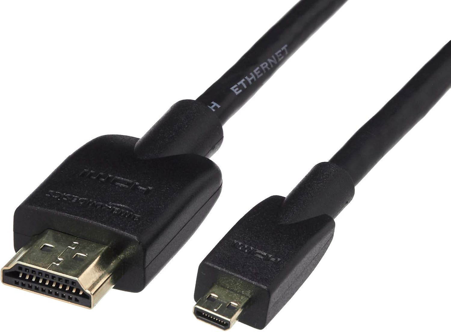 Amazon Basics Flexible and Durable Micro HDMI Cable (18Gpbs, 4K/60Hz) - 1.8 Meters, Black image number 5