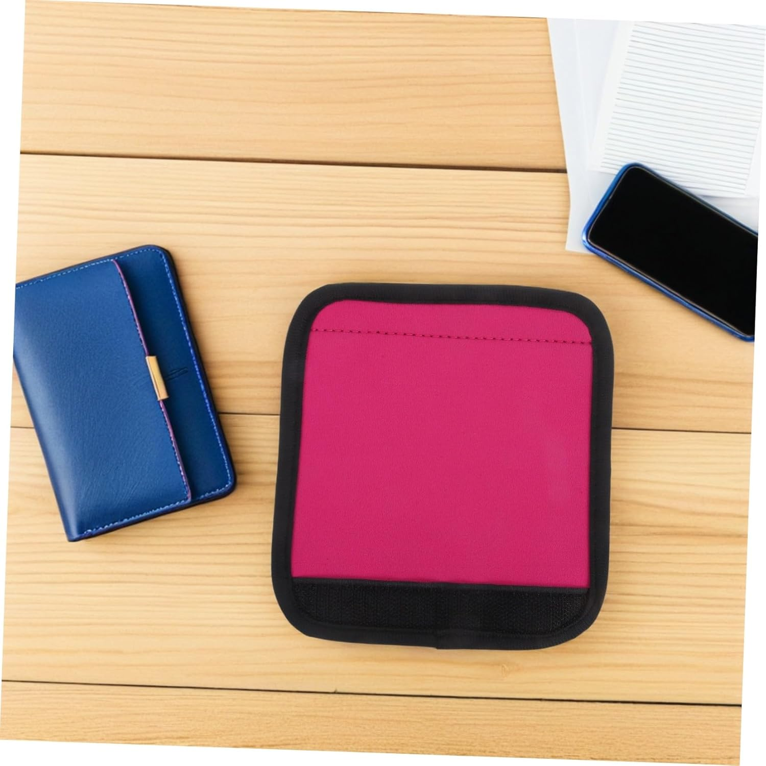 HEALEEP Luggage Handle Wraps Hand Protectors Soft Suitcase Handle Covers Travel Accessories Pink Comfortable Grip for Suitcases image number 2