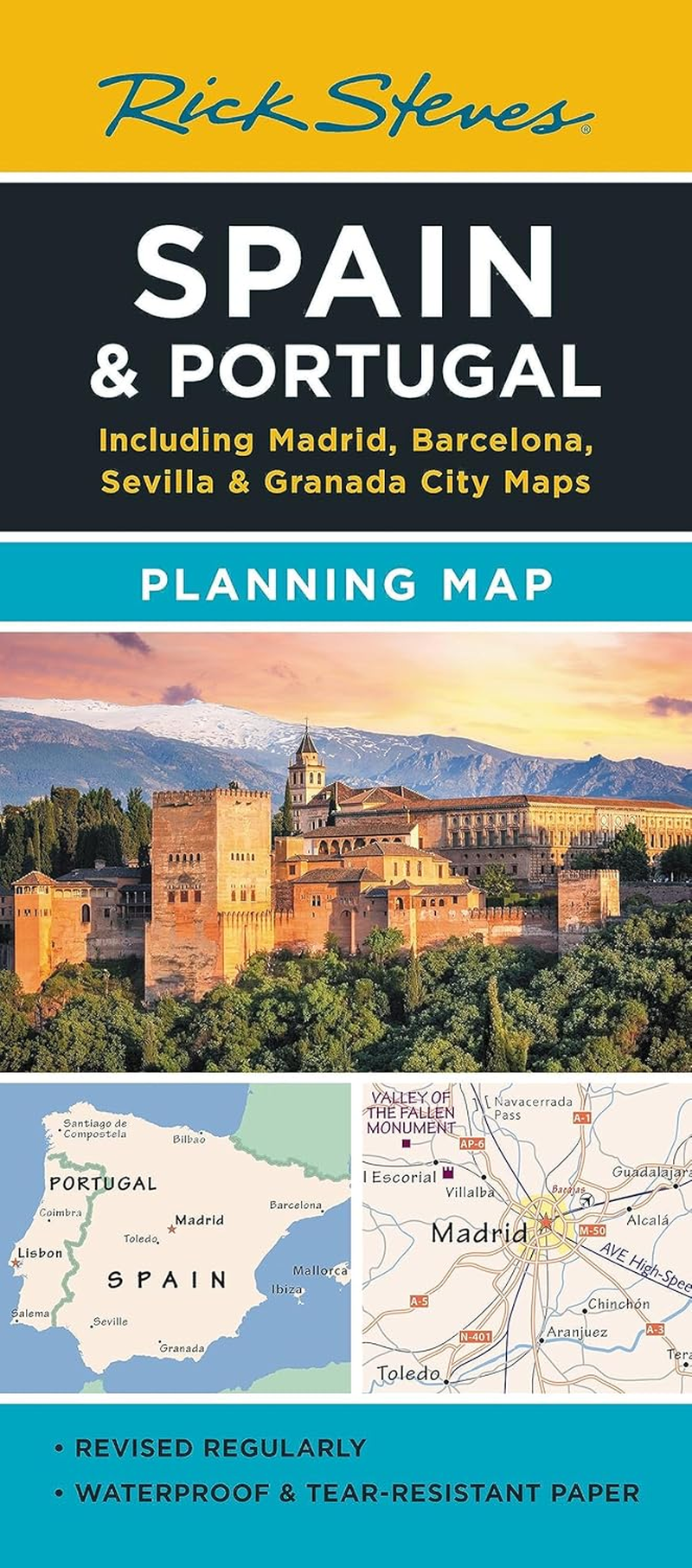 Rick Steves Spain & Portugal Planning Map: Including Madrid, Barcelona, Sevilla & Granada City Maps