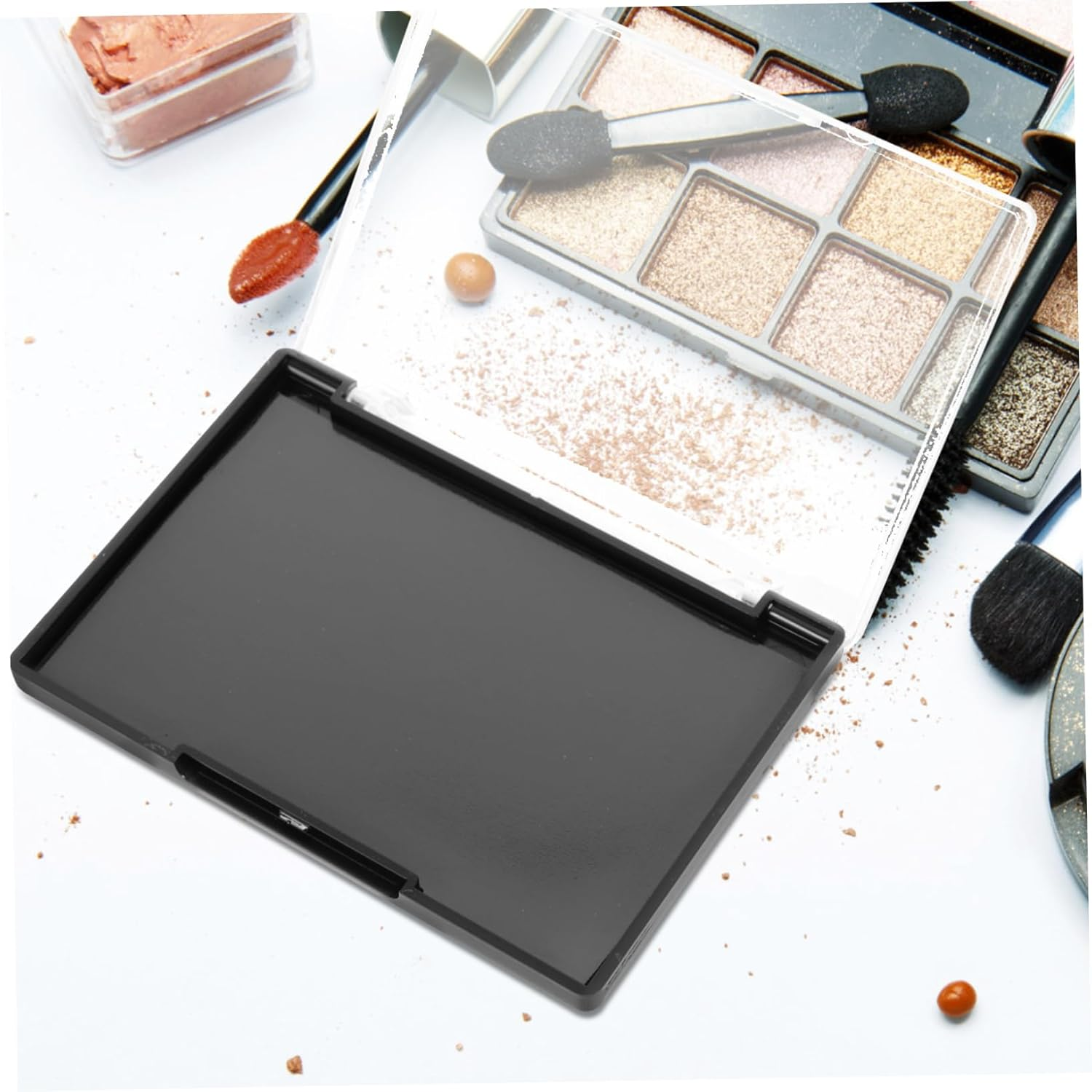 PLAFOPE Magnetic Eyeshadow Palette Empty Eyeshadow Tray Makeup Storage Box for Women Organiser image number 3