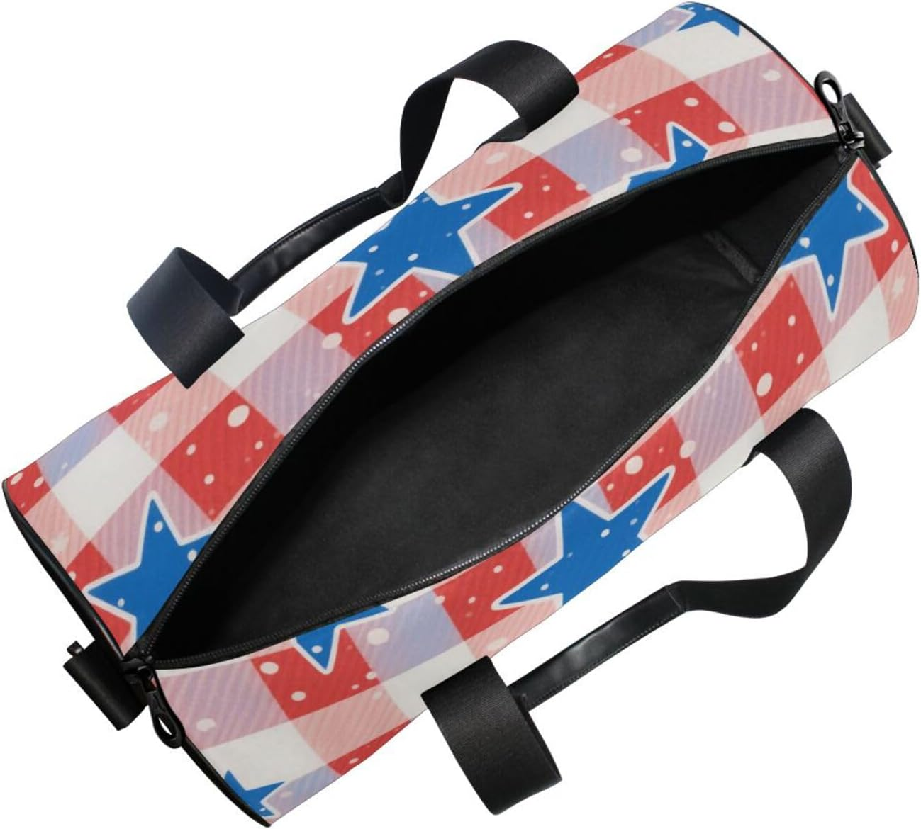 Independence Day Buffalo Stars Travel Hand Bag Travel Weekender Gear Bag Airplane Traveling Large Capacity image number 1